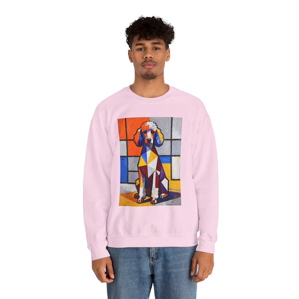 Poodle Sweatshirt | Living Work of Art Collection | Cubist Style