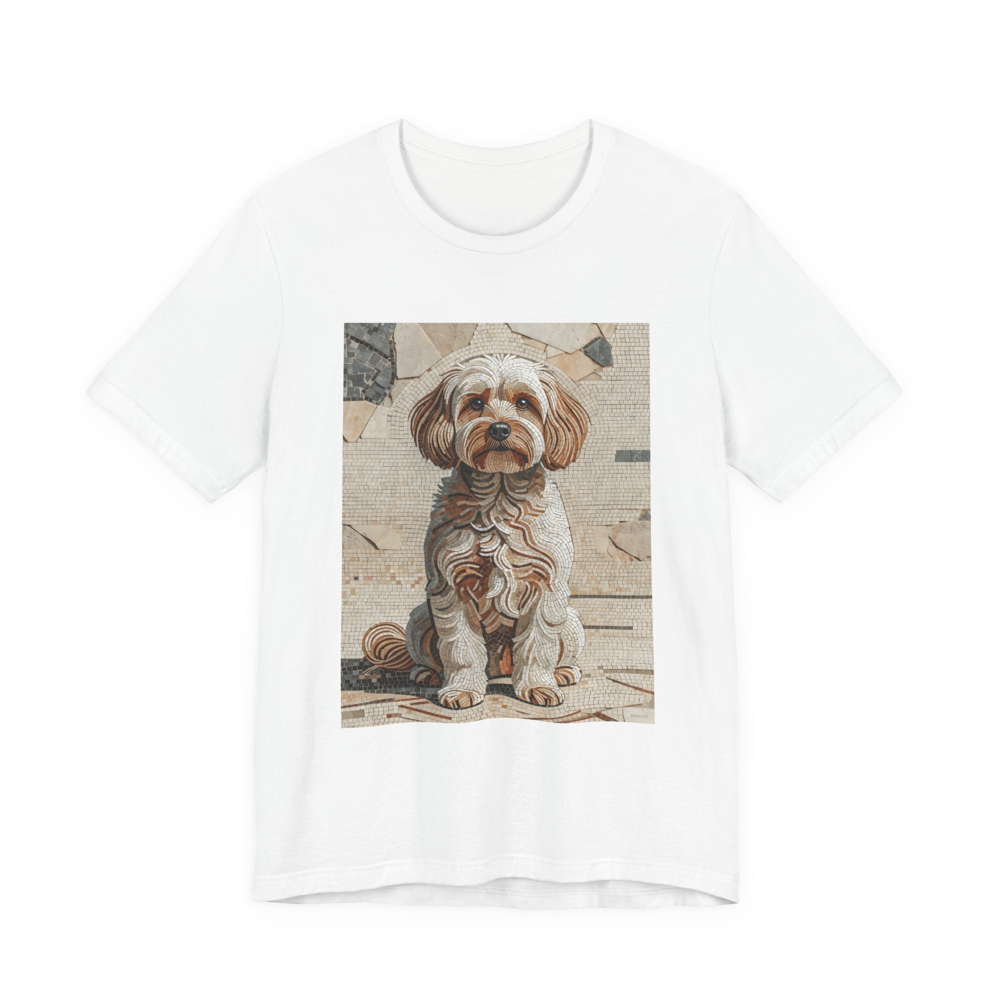 Maltipoo T Shirt | Living Work of Art Collection | Mosaic Style