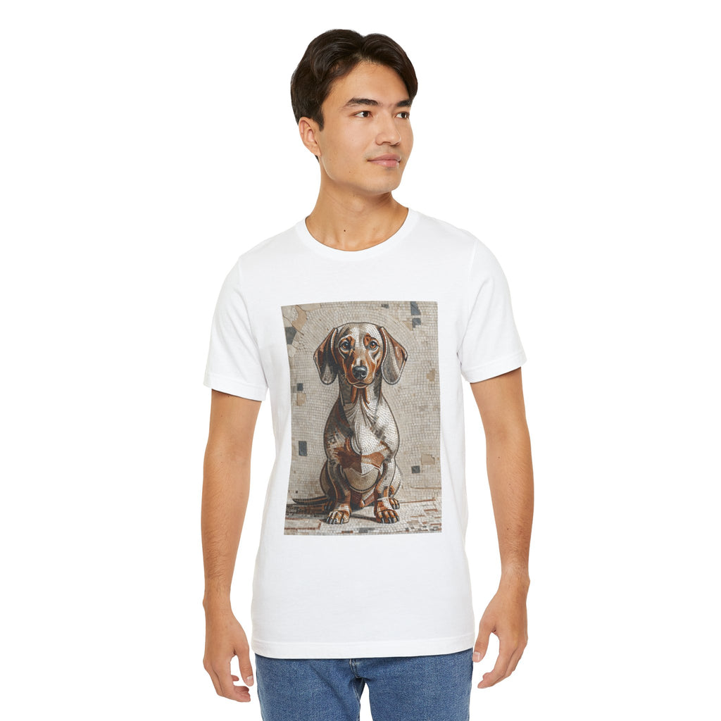 Dachshund T Shirt | Living Work of Art Collection | Mosaic Style
