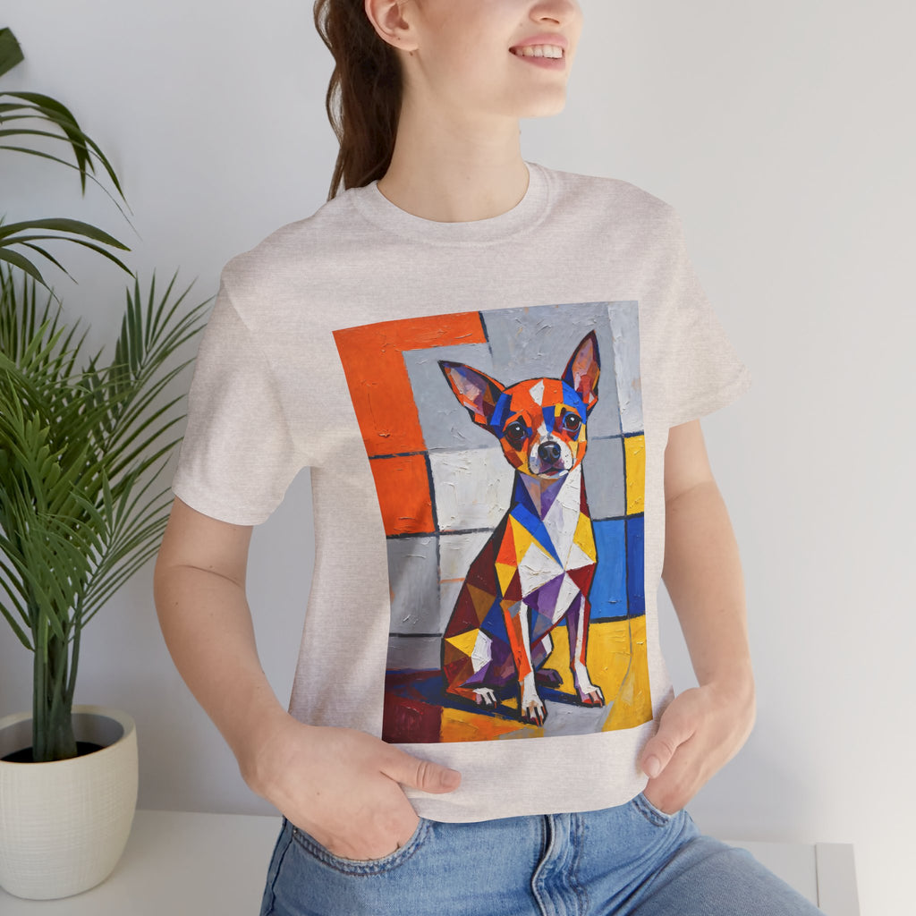 Chihuahua T Shirt | Living Work of Art Collection | Cubist Style
