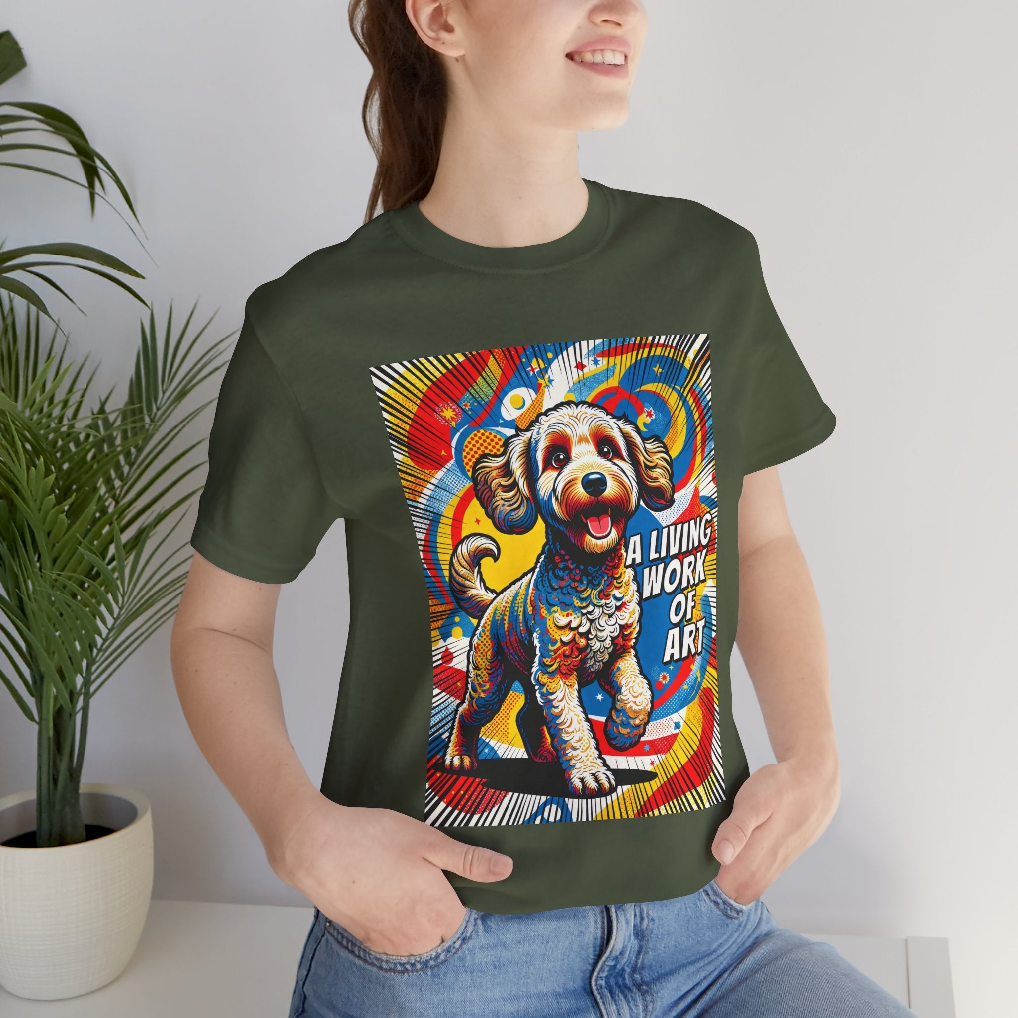 Labradoodle T Shirt | A Living Work of Art Collection | Pop Art