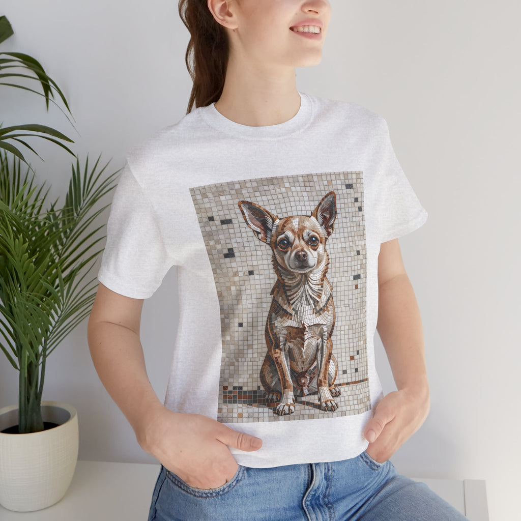 Chihuahua T Shirt | Living Work of Art Collection | Mosaic Style