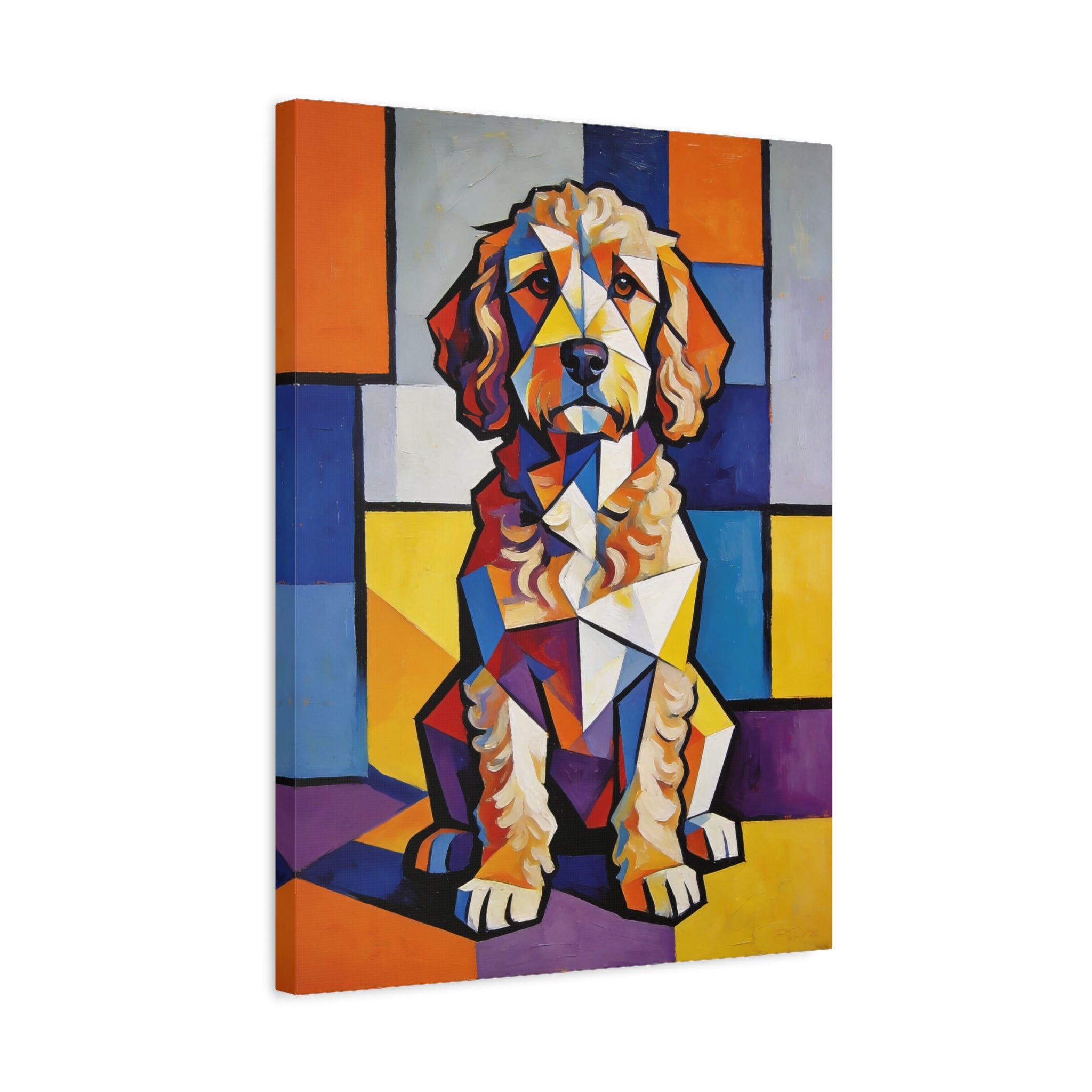 Cockapoo Canvas Wall Art | Living Work of Art Collection | Cubist Style Print