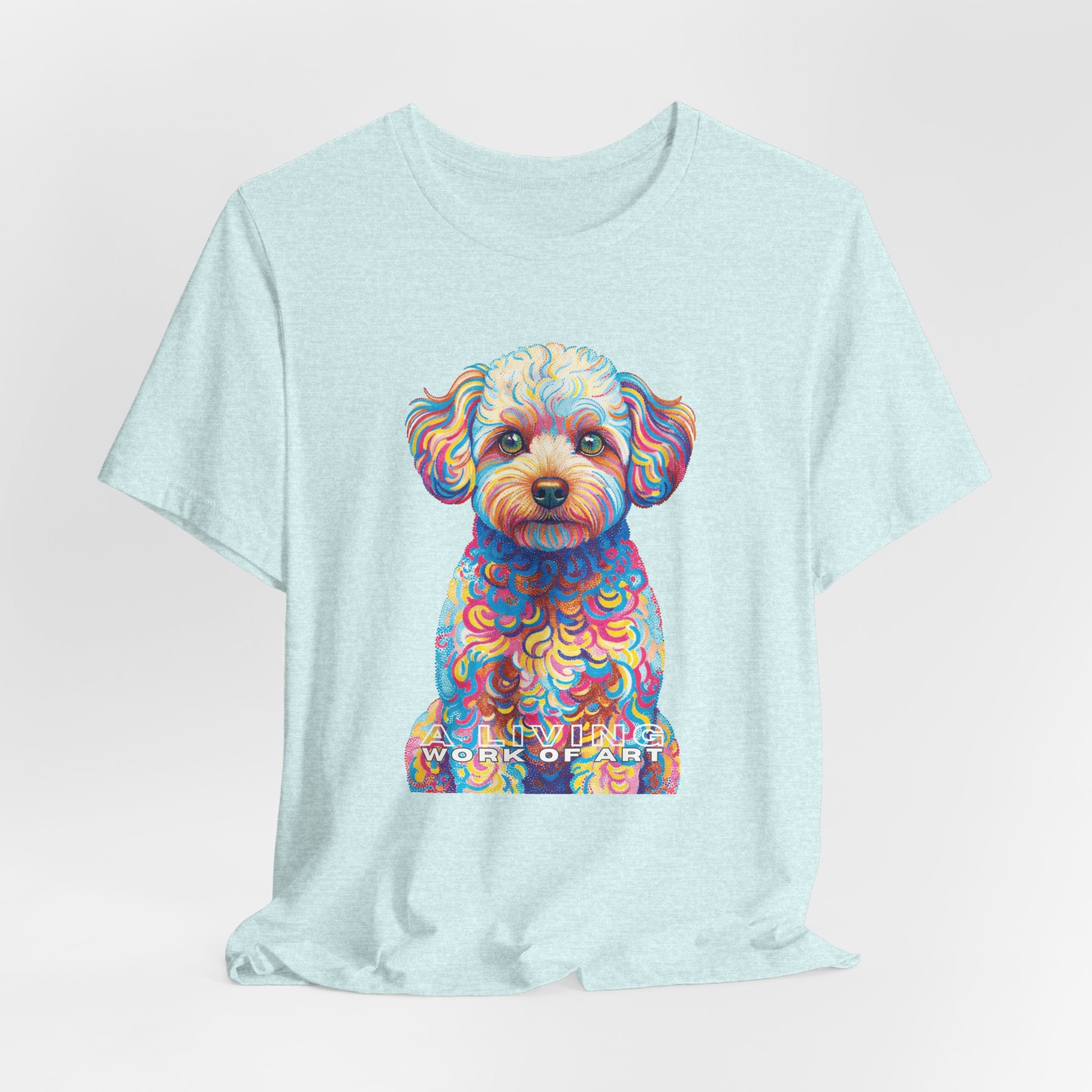 Maltipoo T Shirt | Living Work of Art Collection | Pointillism Style