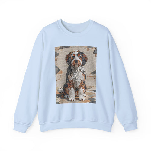 Bernedoodle Sweatshirt | Living Work of Art Collection | Mosaic Style