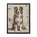 Border Collie Canvas Wall Art | Living Work of Art Collection | Mosaic Style Print