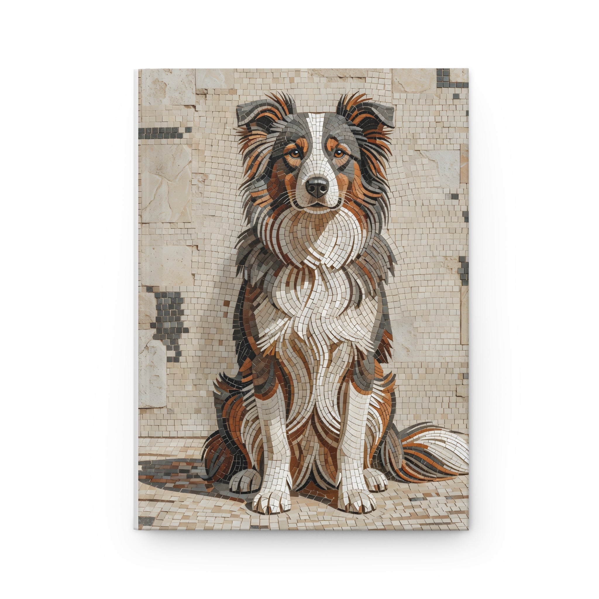 Border Collie Notebook | Living Work of Art Collection | Mosaic Style