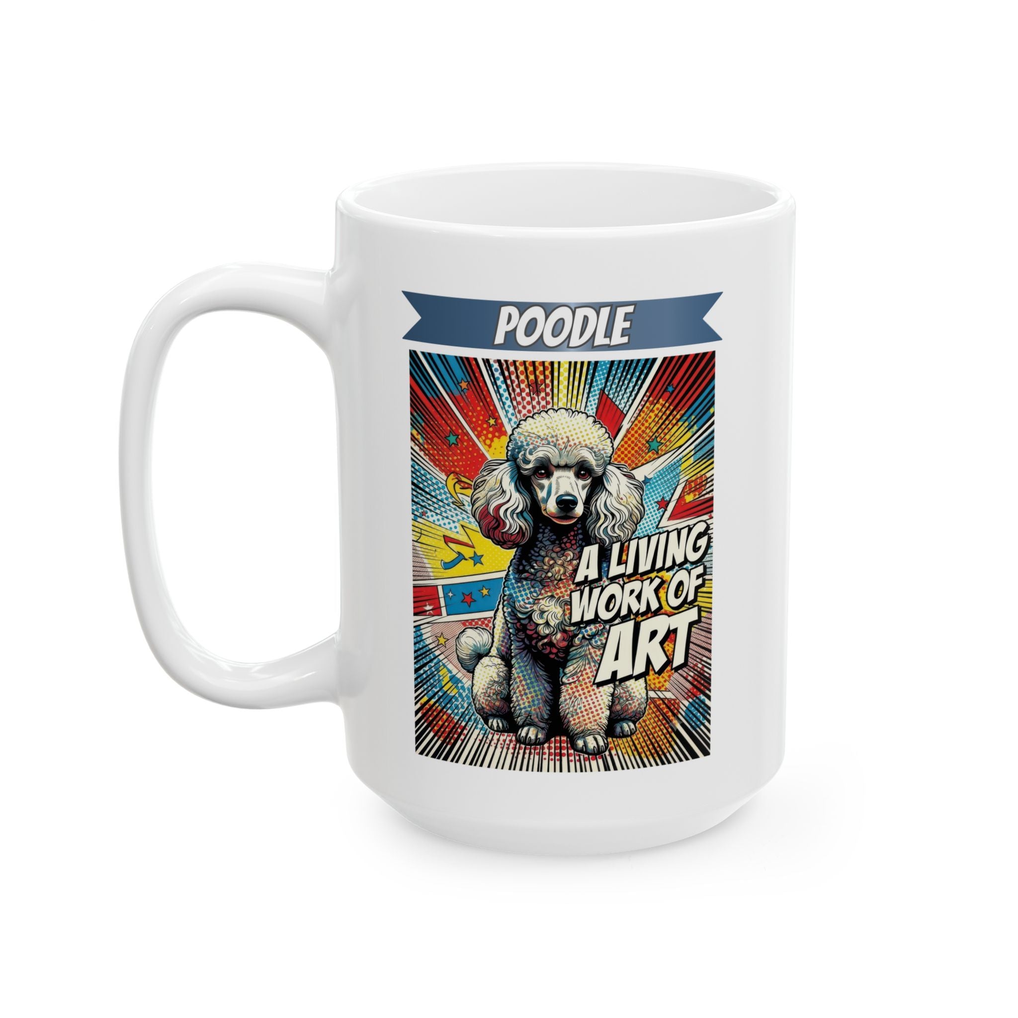 Poodle Coffee Mug | Living Work of Art Collection | Pop Art