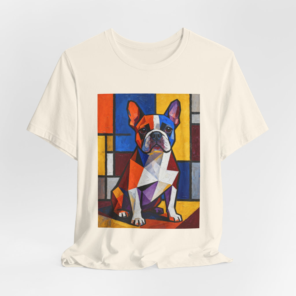 French Bulldog T Shirt | Living Work of Art Collection | Cubist Style