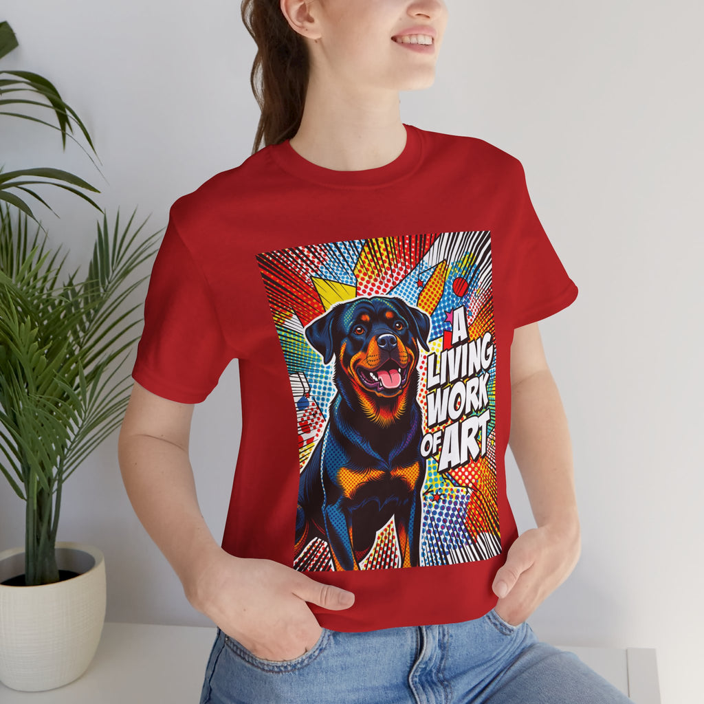 Rottweiler T Shirt | Living Work of Art Collection | Pop Art