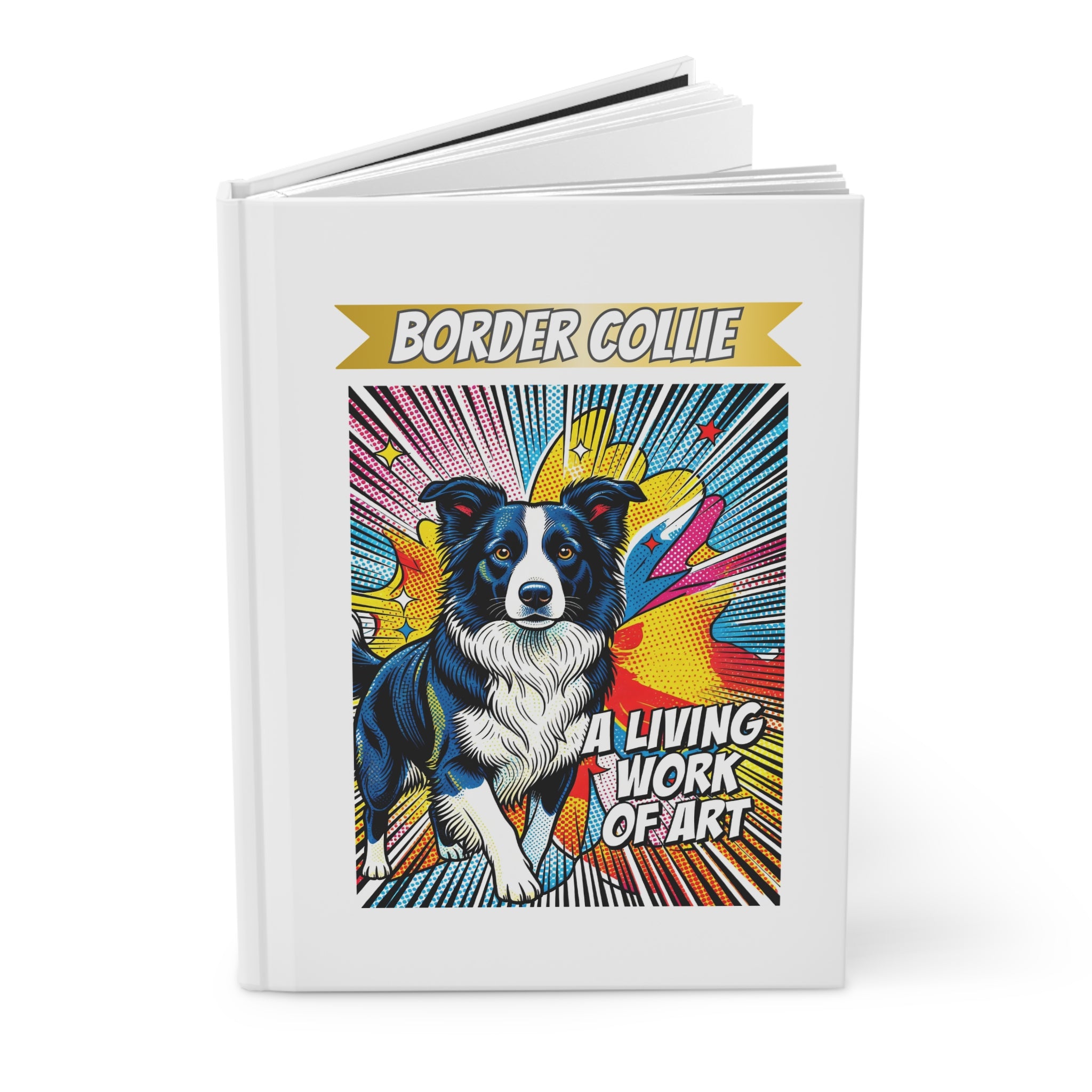 Border Collie Notebook | Living Work of Art Collection | Pop Art