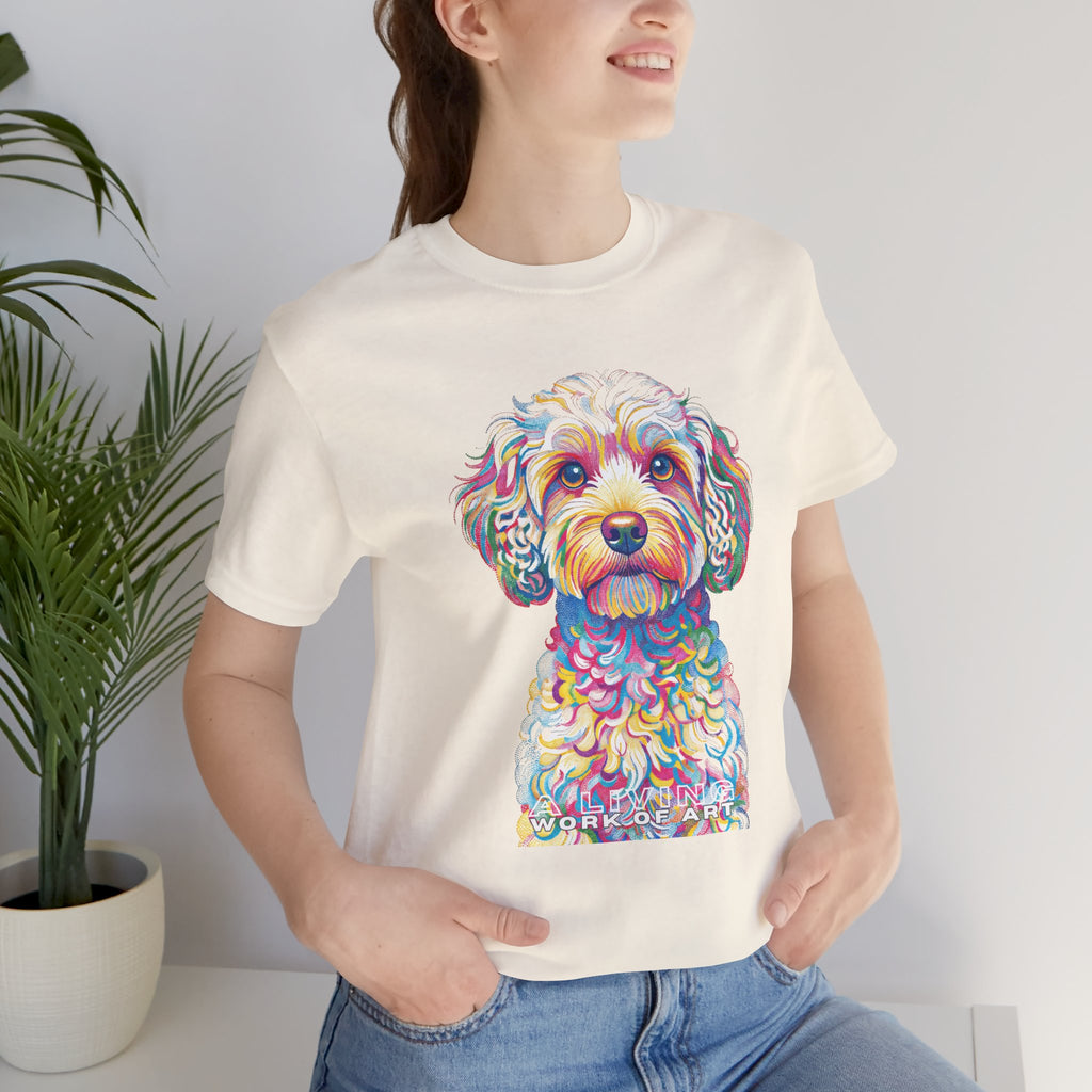 Cavapoo T Shirt | Living Work of Art Collection | Pointillism Style