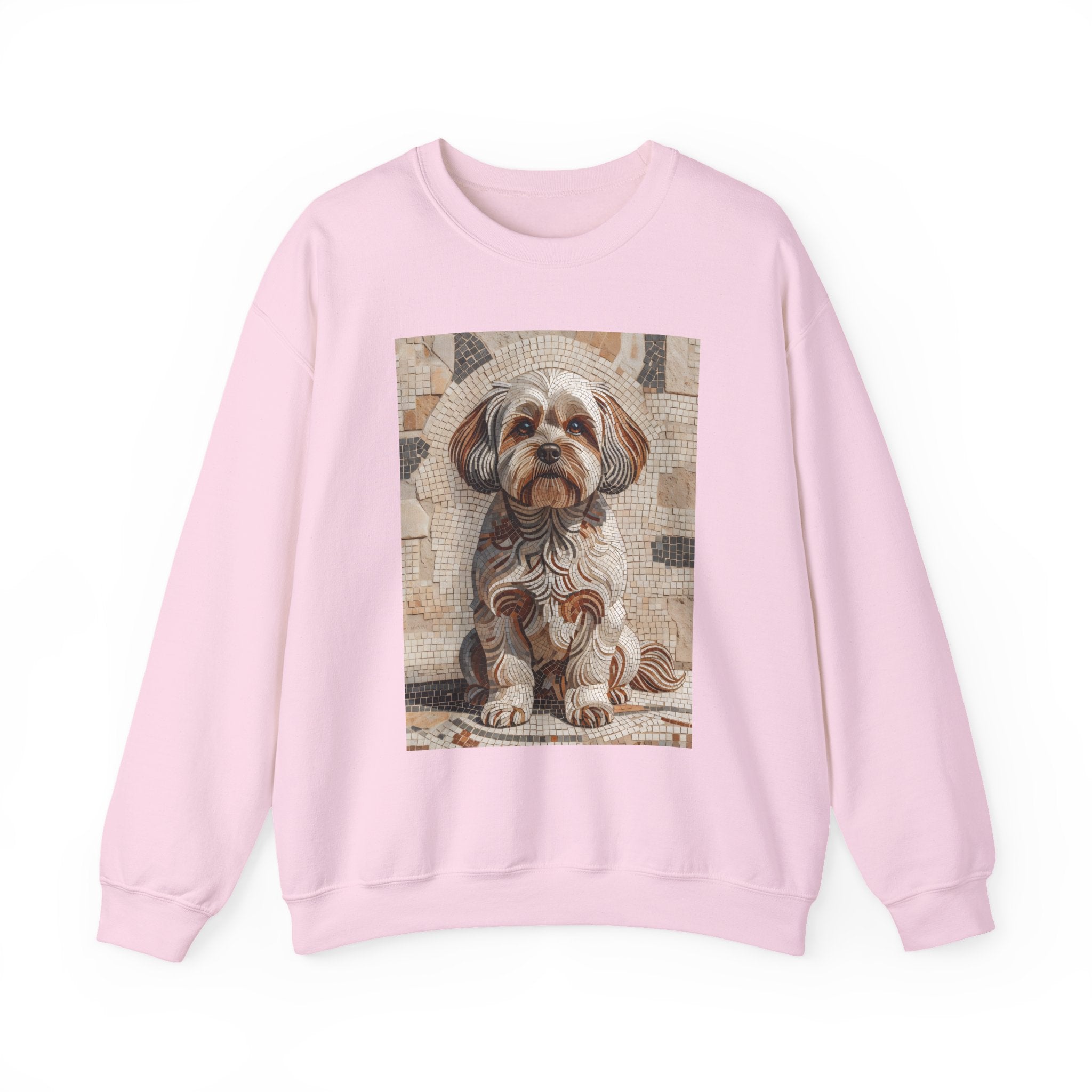 Shih-Poo Sweatshirt | Living Work of Art Collection | Mosaic Style