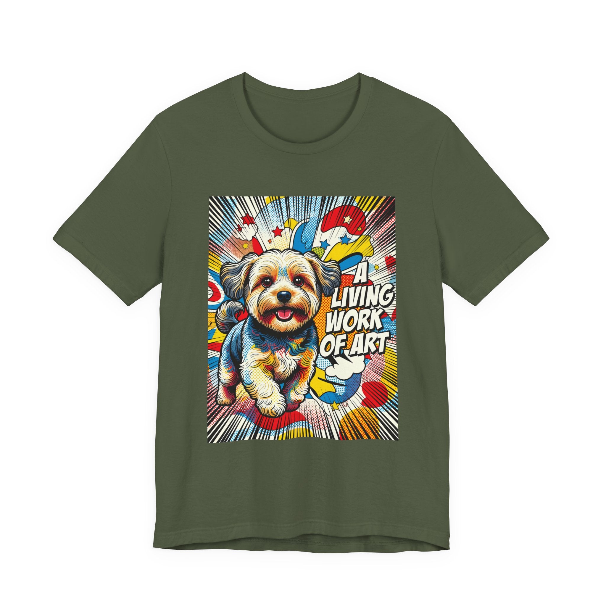 Yorkipoo T Shirt | Living Work of Art Collection | Pop Art