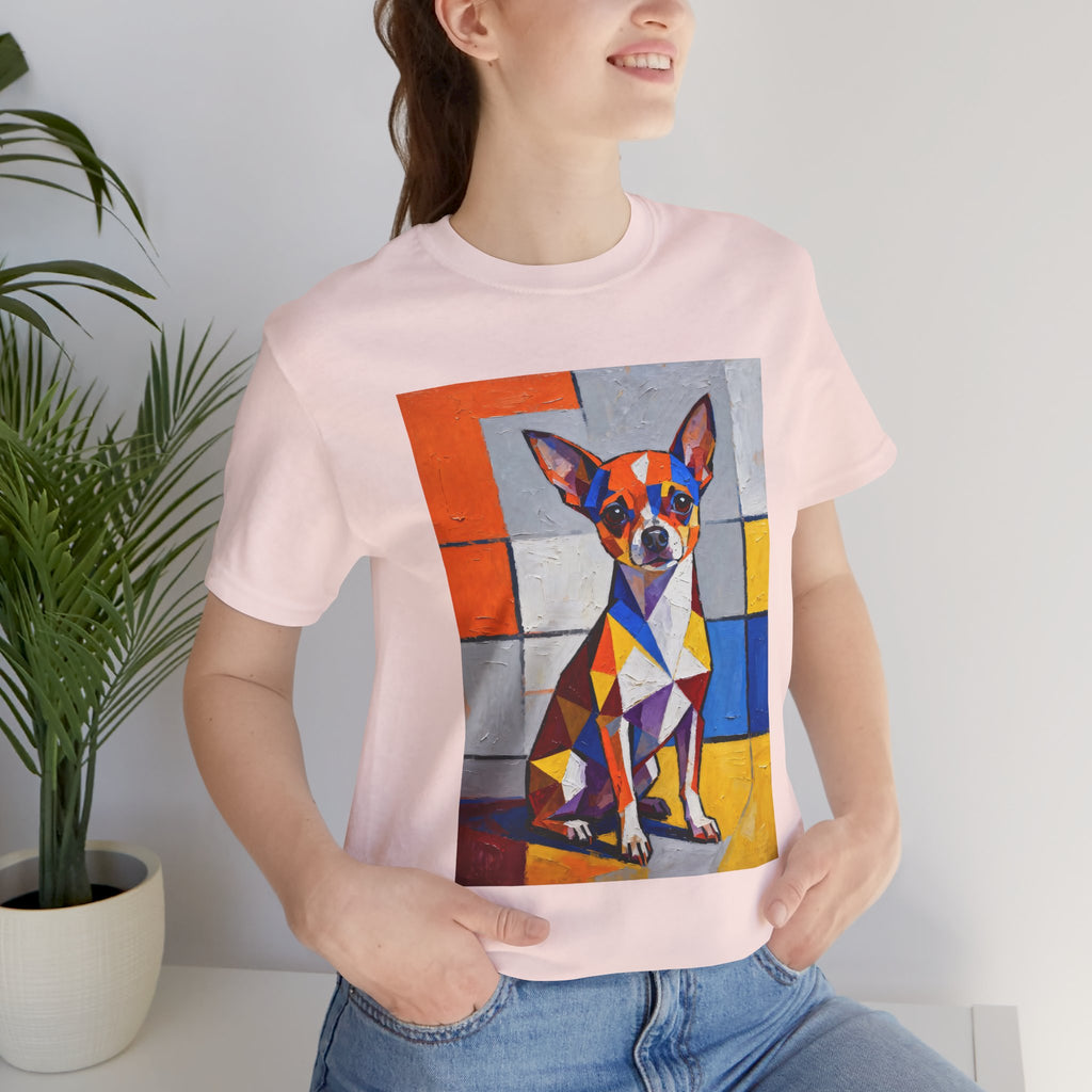 Chihuahua T Shirt | Living Work of Art Collection | Cubist Style