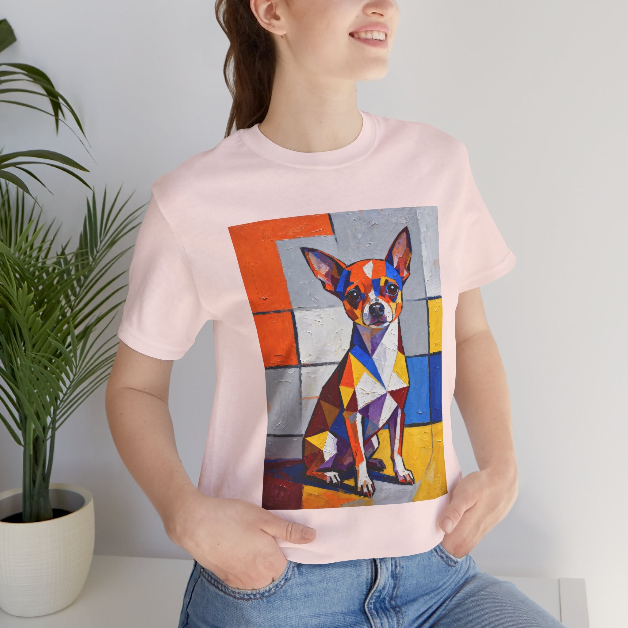 Chihuahua T Shirt | Living Work of Art Collection | Cubist Style