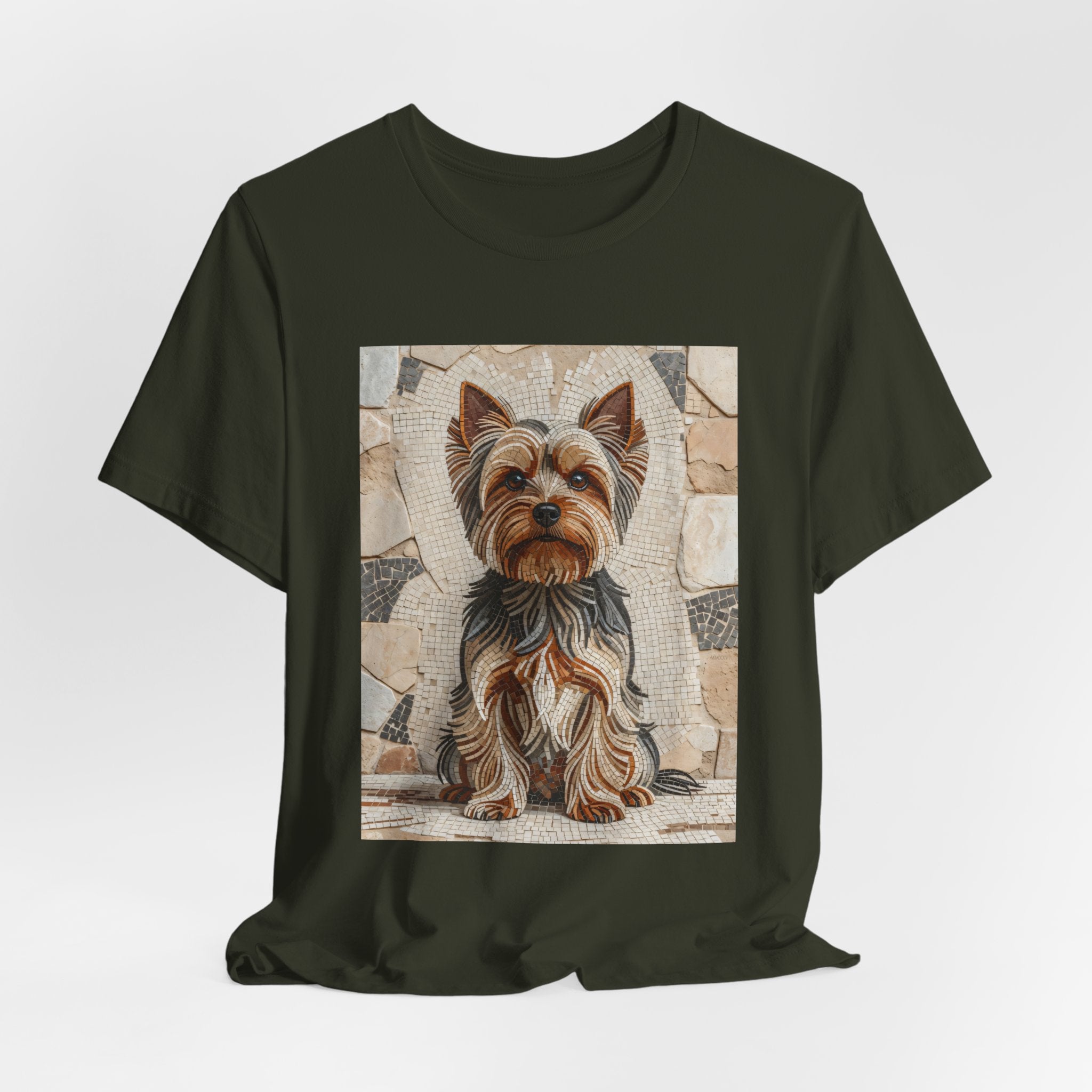 Yorkshire Terrier T Shirt | Living Work of Art Collection | Mosaic Style