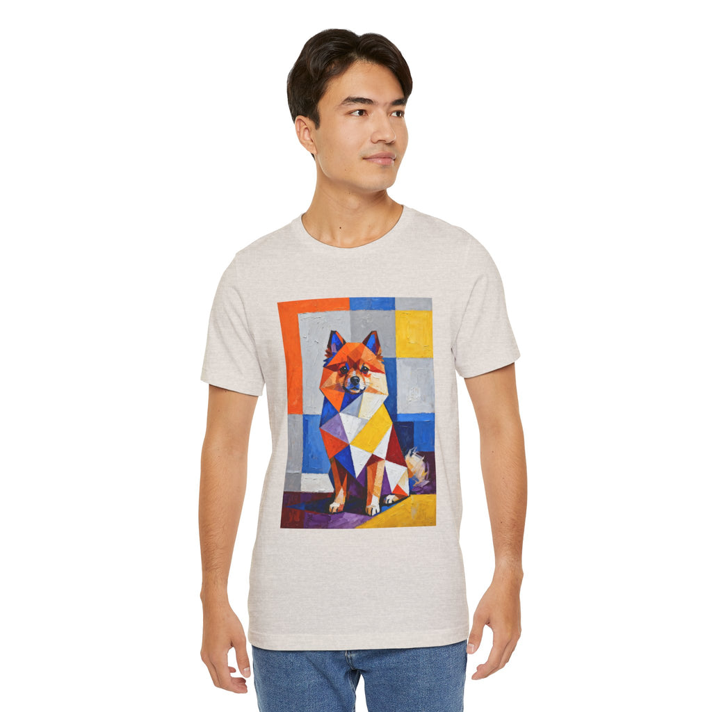 Pomeranian T Shirt | Living Work of Art Collection | Cubist Style