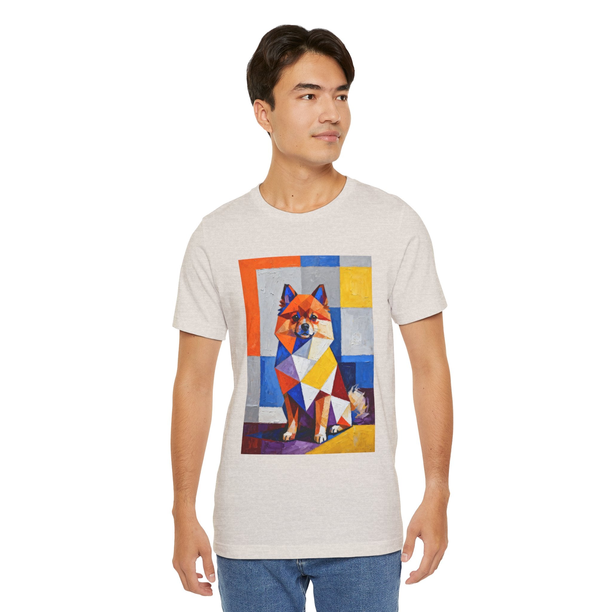 Pomeranian T Shirt | Living Work of Art Collection | Cubist Style
