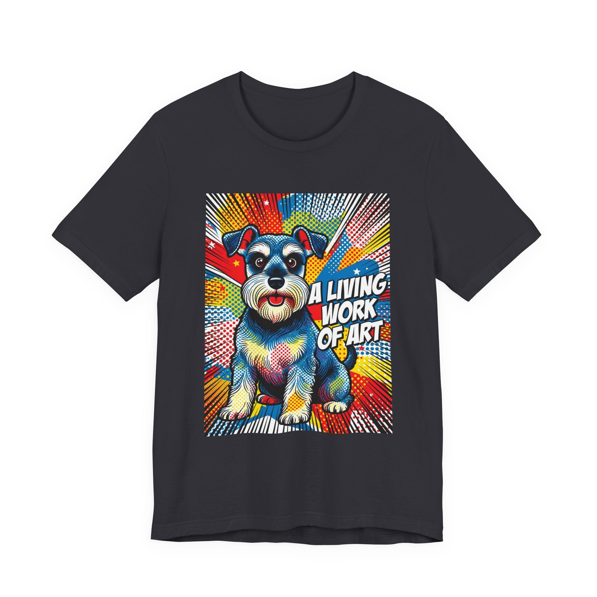 Schnauzer T Shirt | Living Work of Art Collection | Pop Art