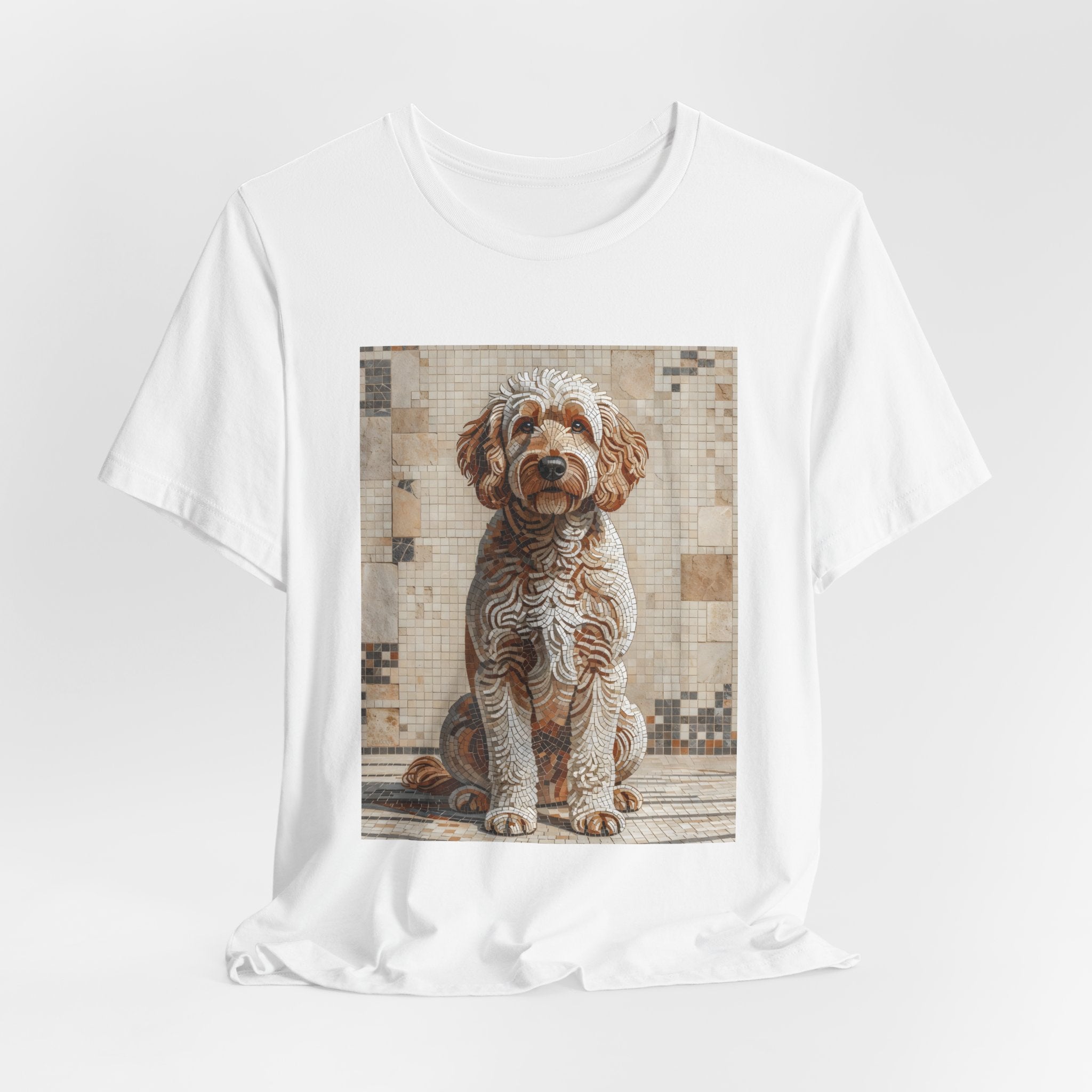 Goldendoodle T Shirt | Living Work of Art Collection | Mosaic Style