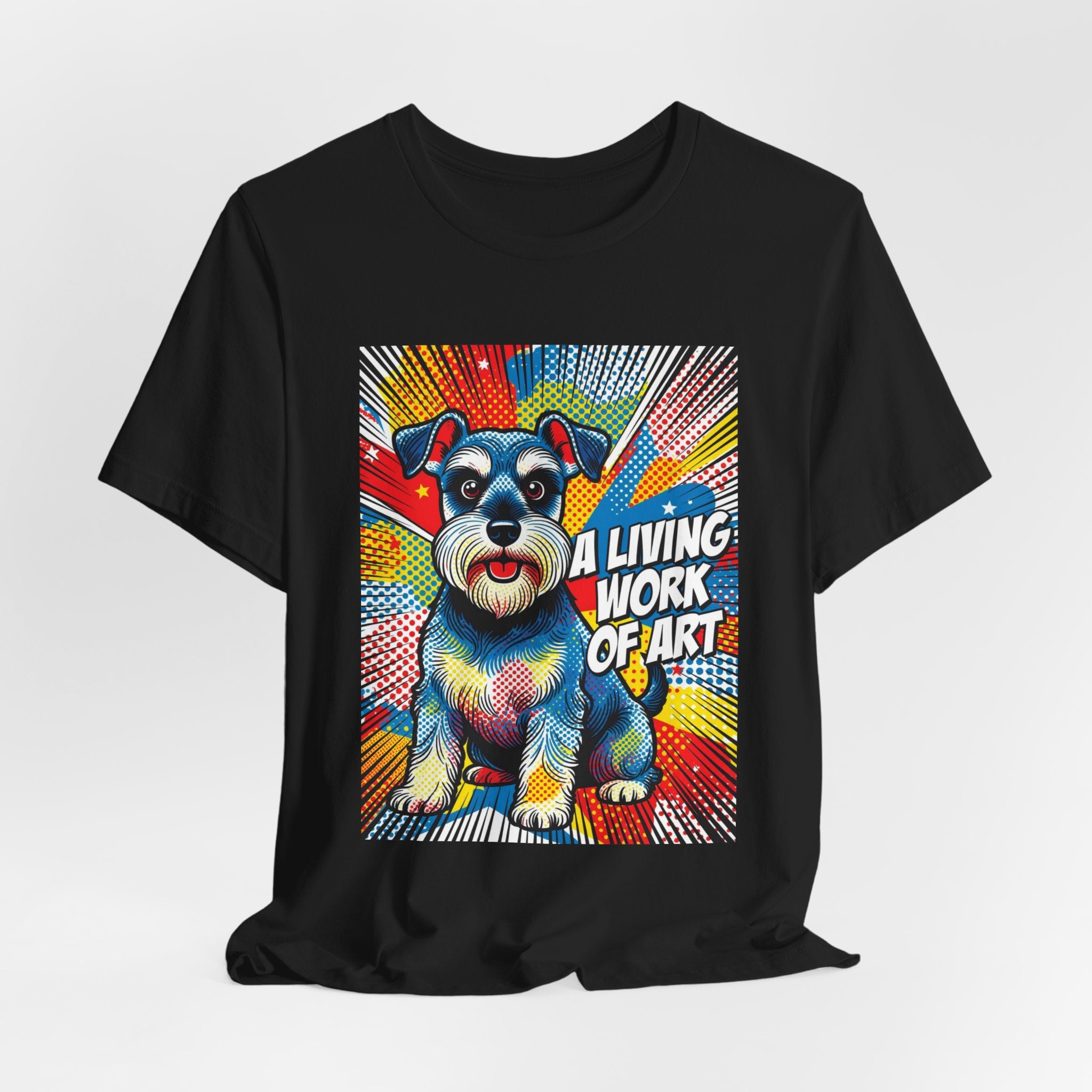 Schnauzer T Shirt | Living Work of Art Collection | Pop Art