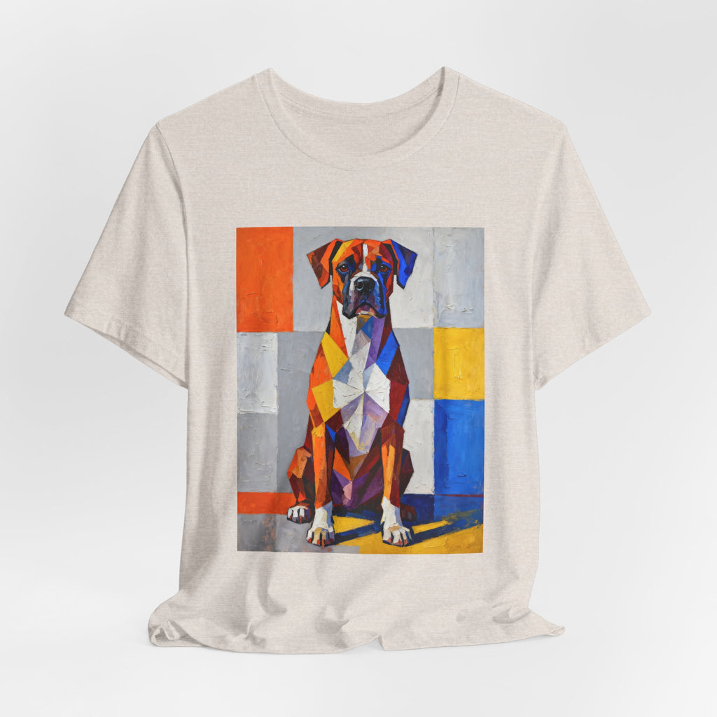 Boxer T Shirt | Living Work of Art Collection | Cubist Style