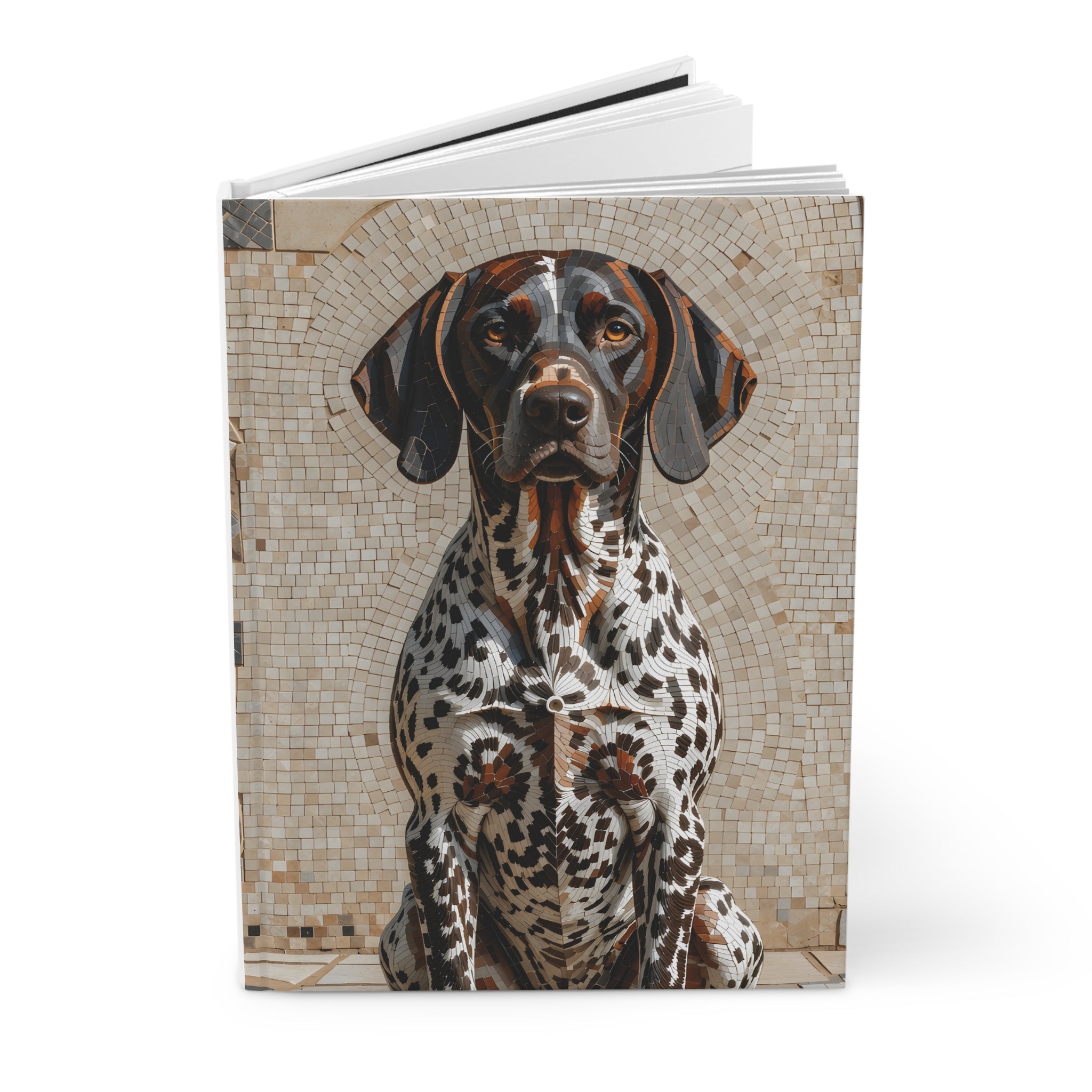 German Shorthaired Pointer Notebook | Living Work of Art Collection | Mosaic Style