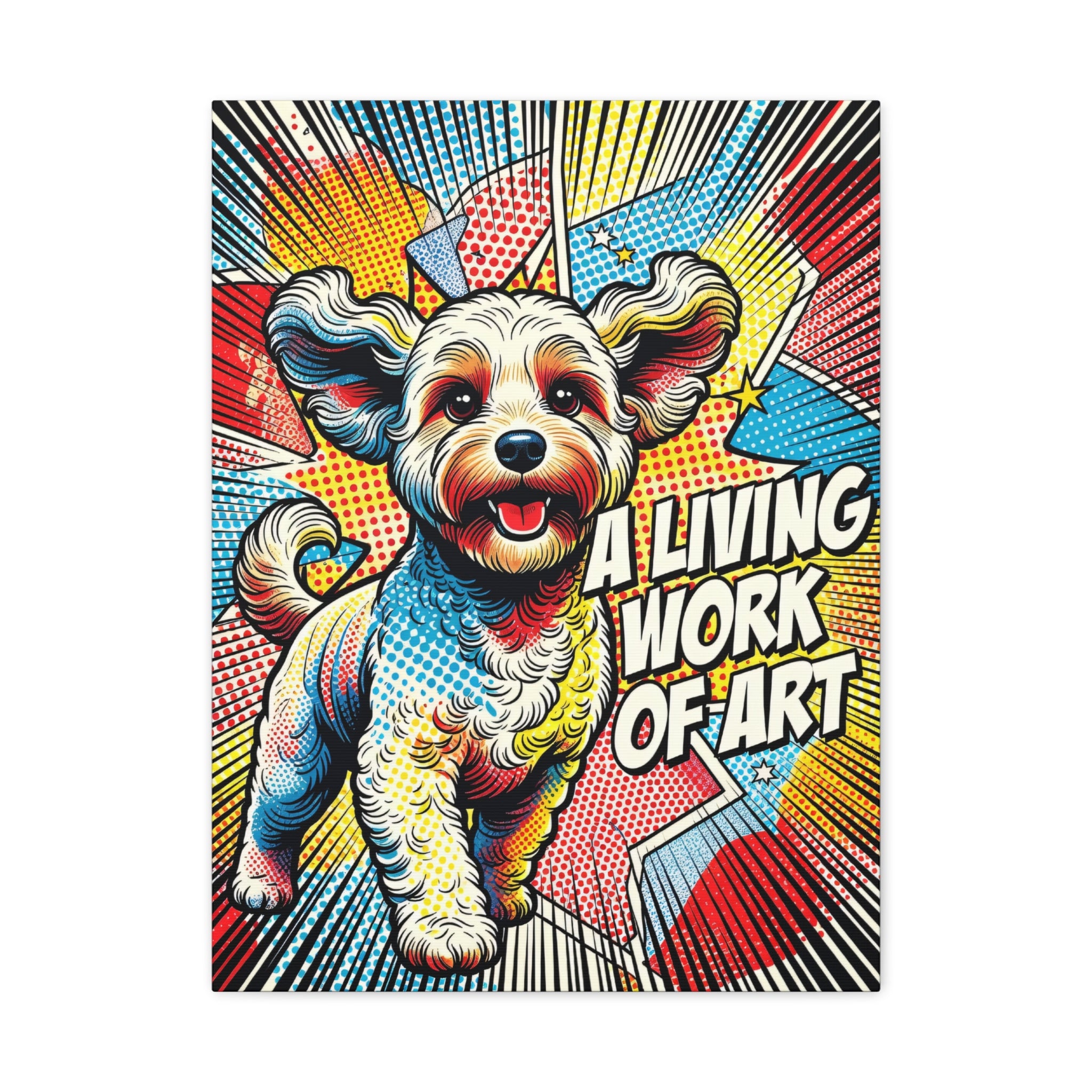 Cockapoo Canvas Wall Art | Living Work of Art Collection | Pop Art Print
