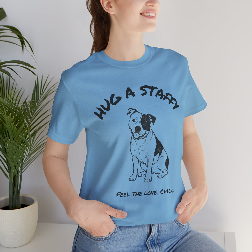 Staffordshire Bull Terrier T Shirt | Hug a Staffy