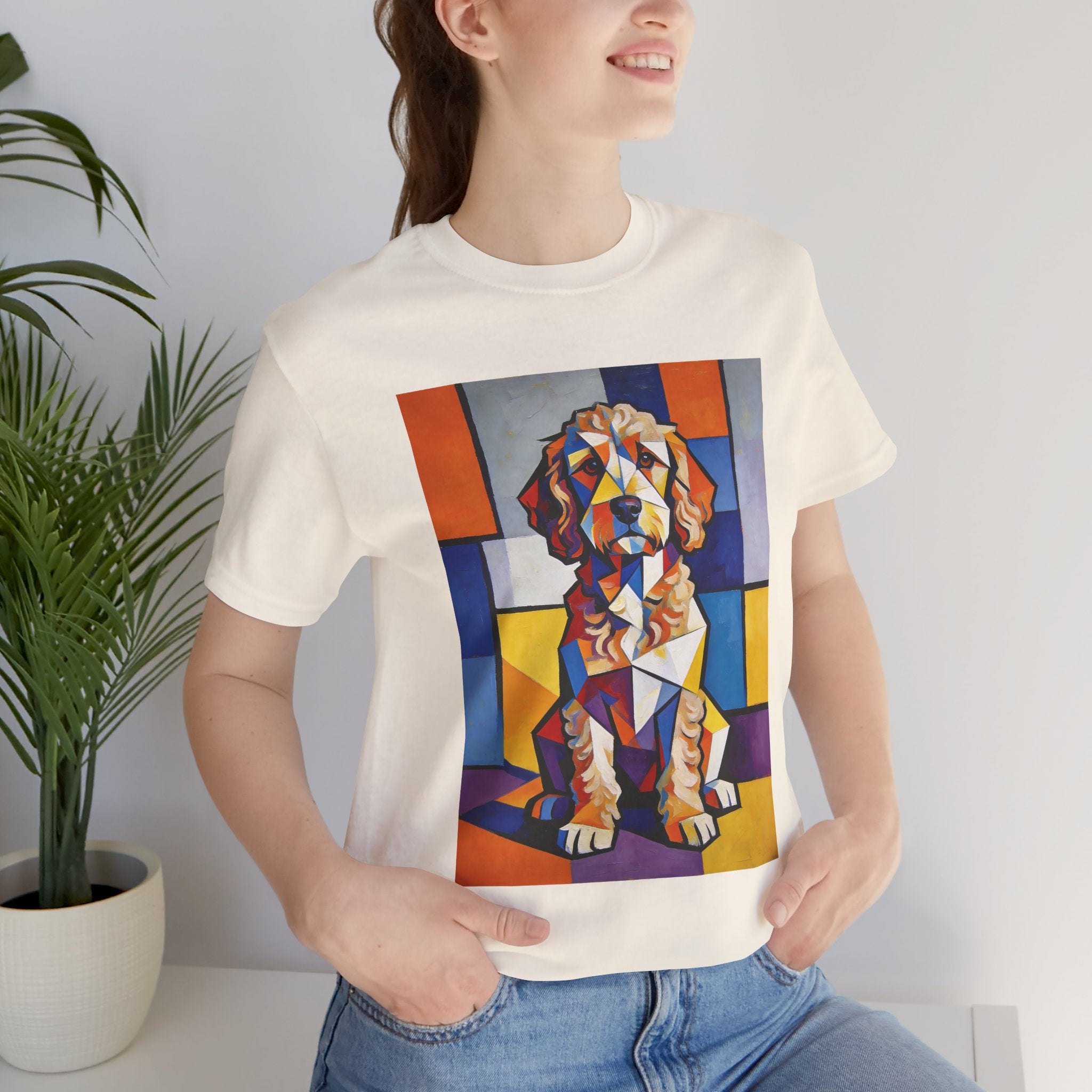 Cockapoo T Shirt | Living Work of Art Collection | Cubist Style