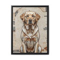 Labrador Retriever Canvas Wall Art | Living Work of Art Collection | Mosaic Style Print