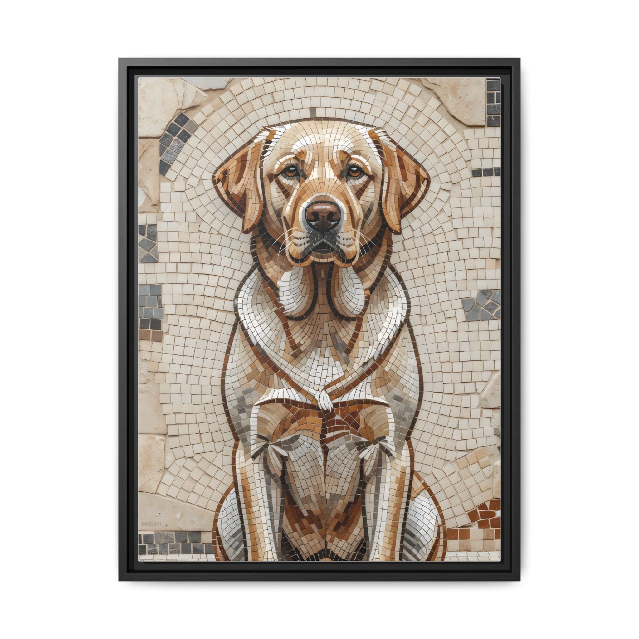 Labrador Retriever Canvas Wall Art | Living Work of Art Collection | Mosaic Style Print