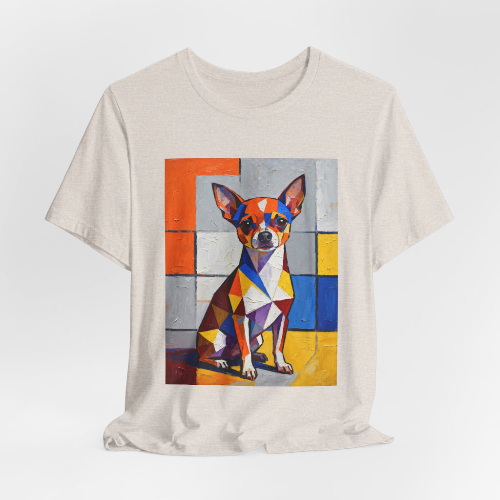 Chihuahua T Shirt | Living Work of Art Collection | Cubist Style