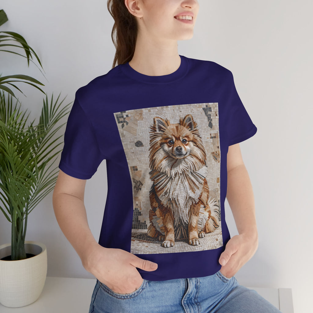 Pomeranian T Shirt | Living Work of Art Collection | Mosaic Style