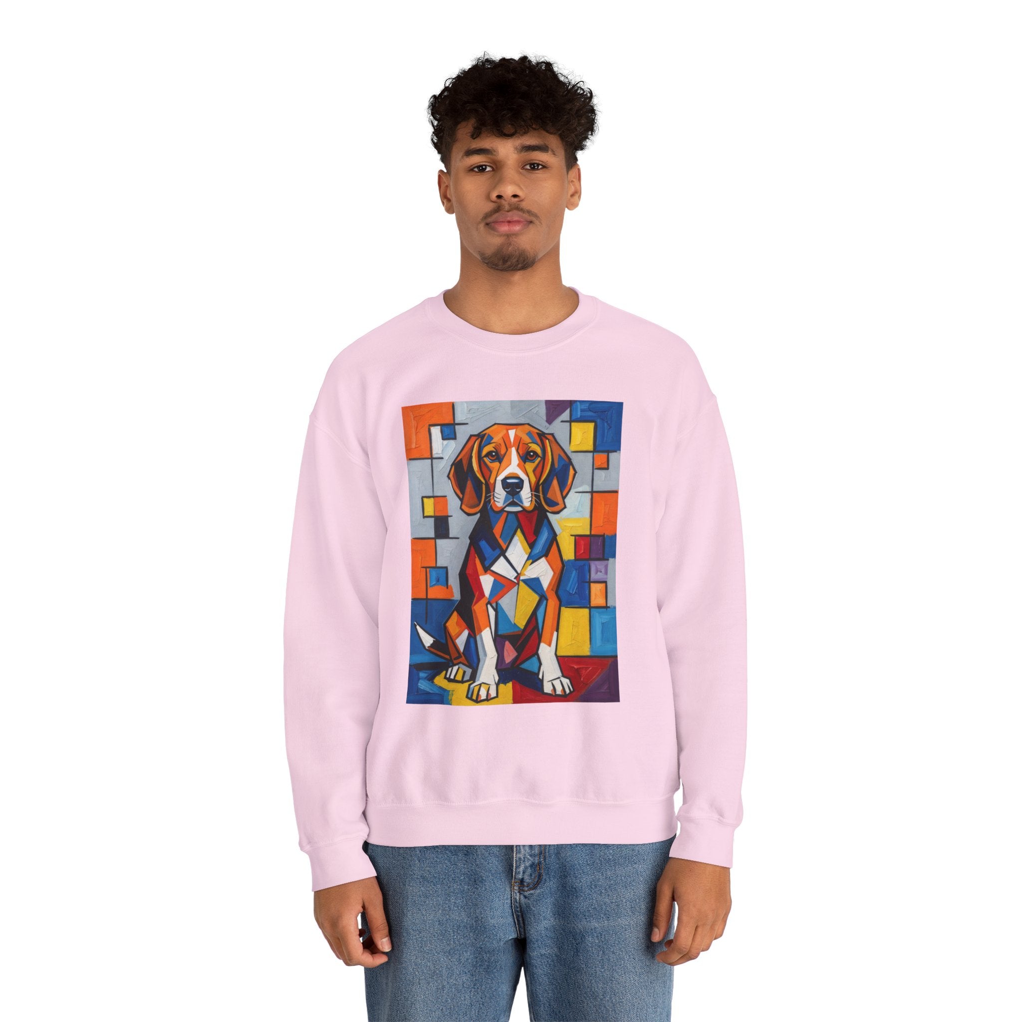 Beagle Sweatshirt | Living Work of Art Collection | Cubist Style