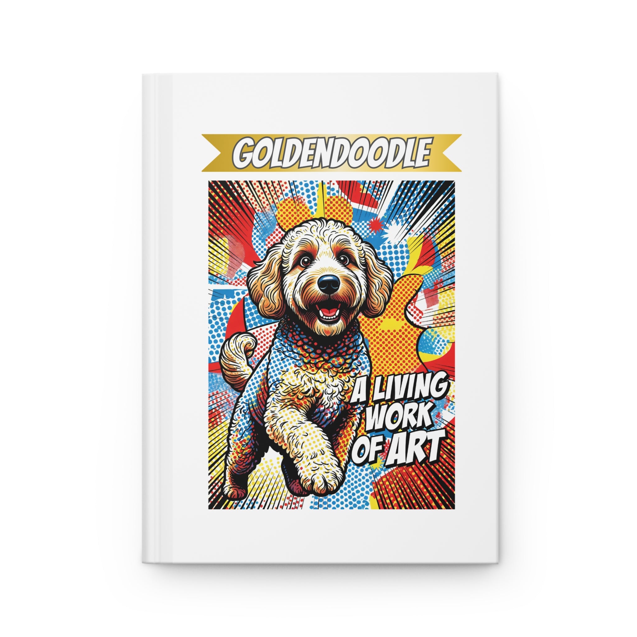 Goldendoodle Notebook | Living Work of Art Collection | Pop Art