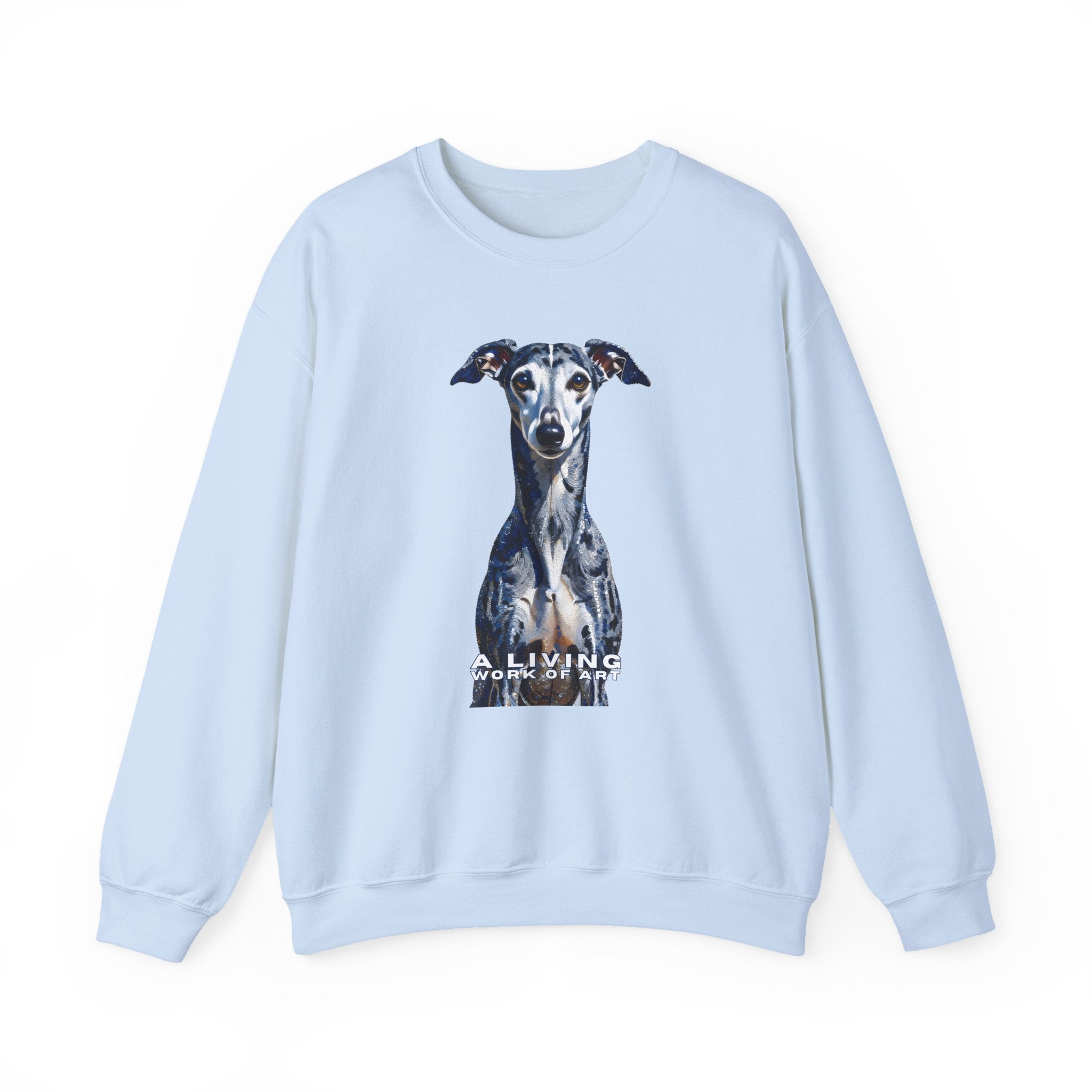 Whippet Sweatshirt | Living Work of Art Collection | Pointillism Style