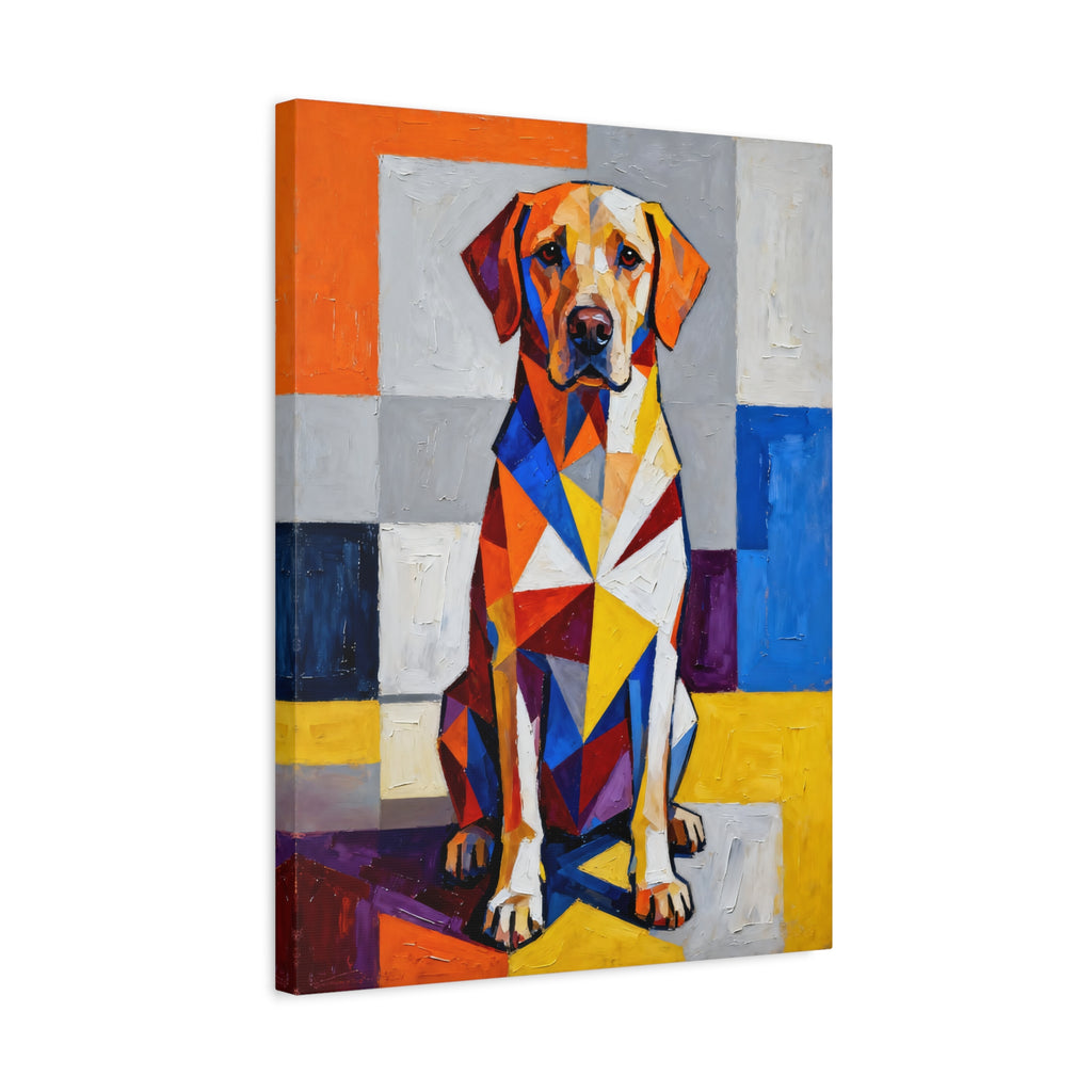 Labrador Retriever Canvas Wall Art | Living Work of Art Collection | Cubist Style Print