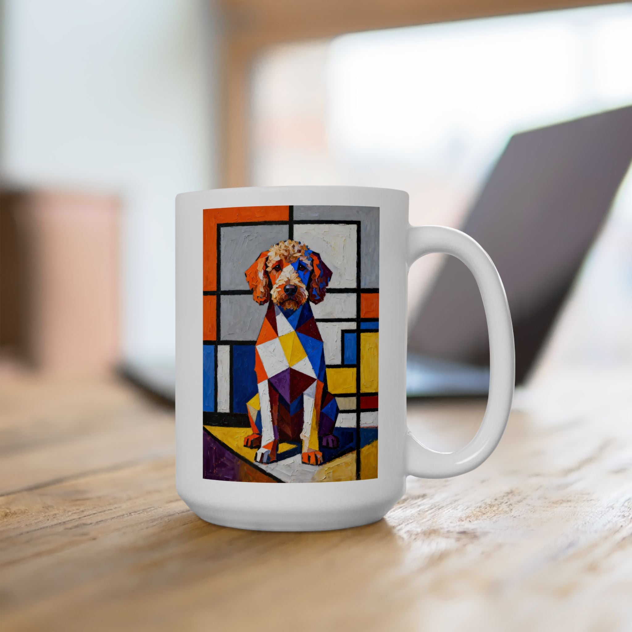 Labradoodle Coffee Mug | Living Work of Art Collection | Cubist Style