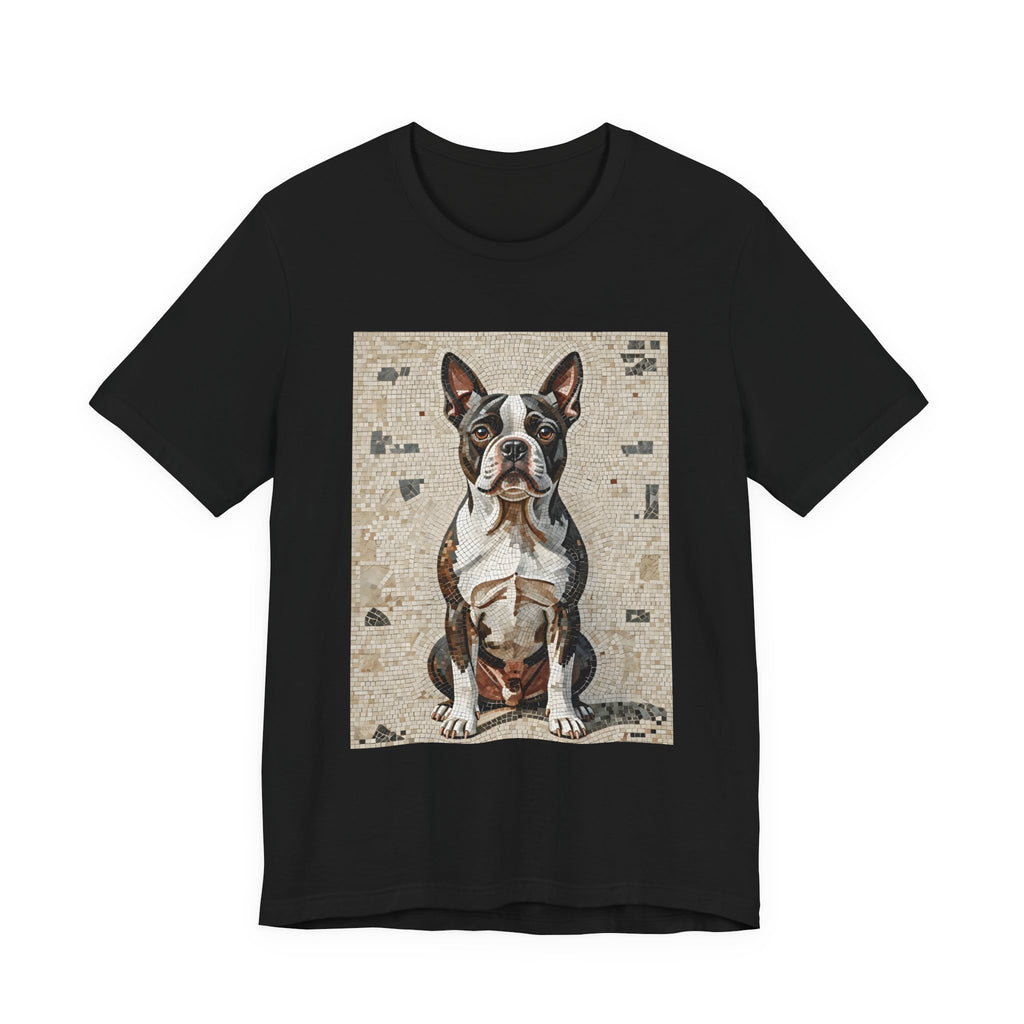 Boston Terrier T Shirt | Living Work of Art Collection | Mosaic Style