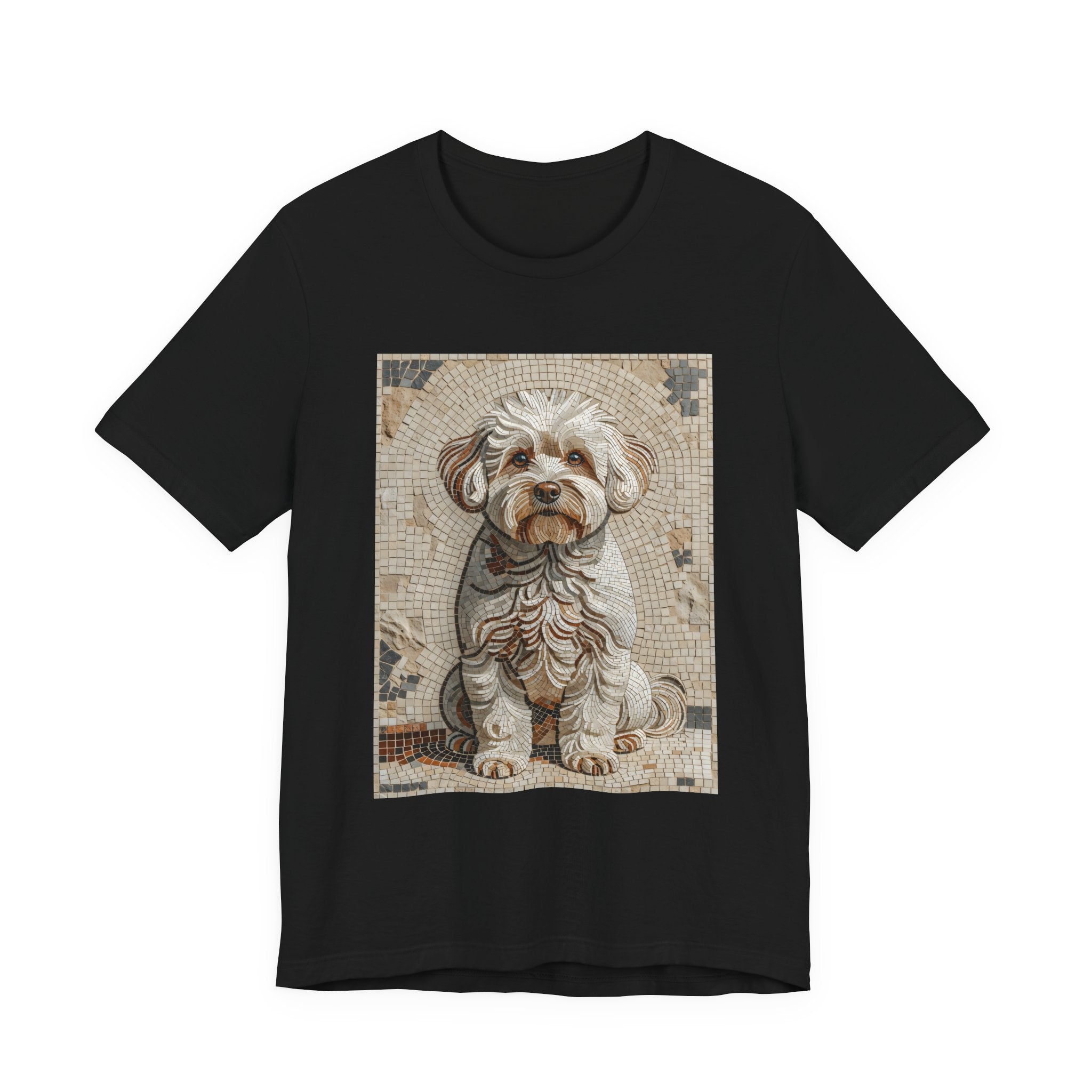 Bichon Frise T Shirt | Living Work of Art Collection | Mosaic Style