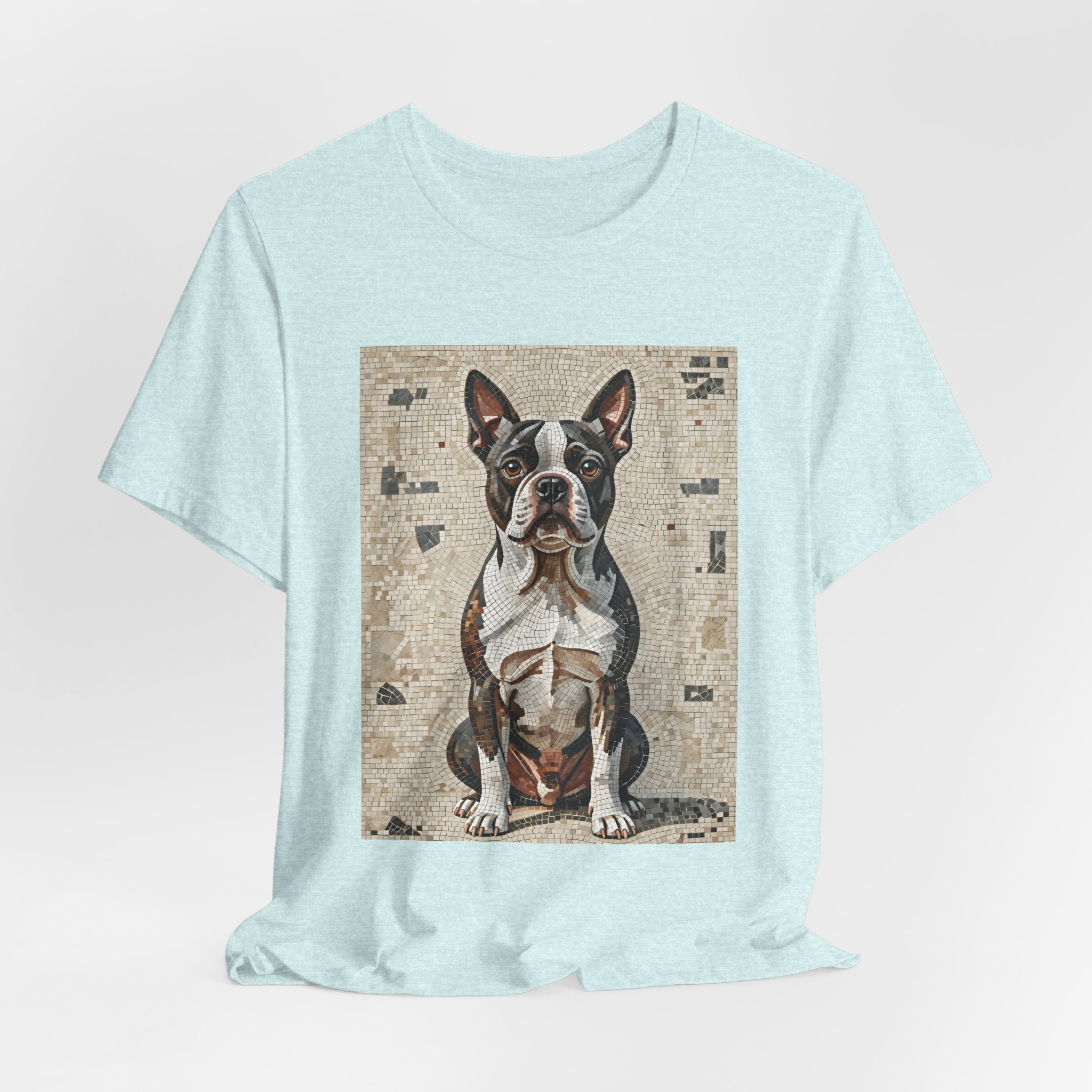 Boston Terrier T Shirt | Living Work of Art Collection | Mosaic Style
