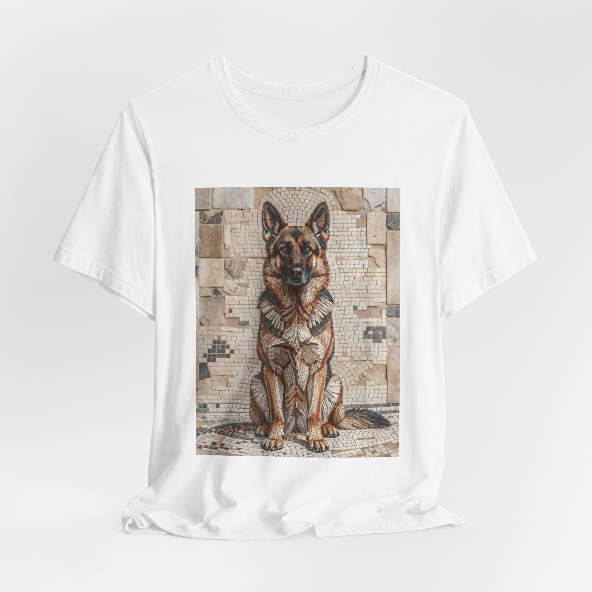 German Shepherd T Shirt | Living Work of Art Collection | Mosaic Style