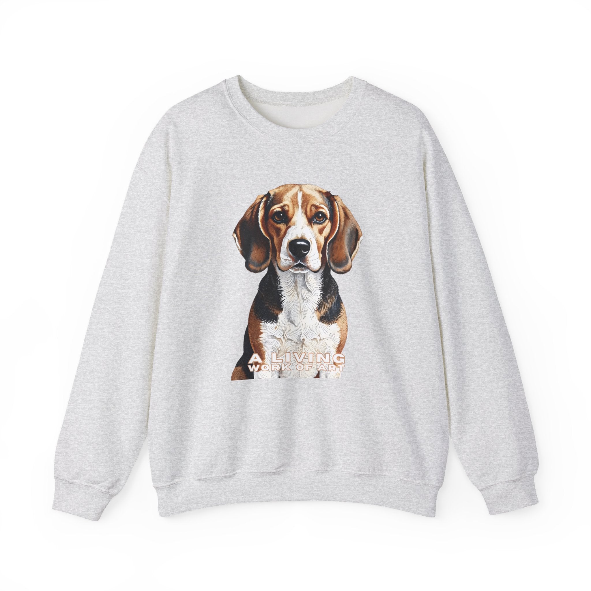 Beagle Sweatshirt | Living Work of Art Collection | Pointillism Style