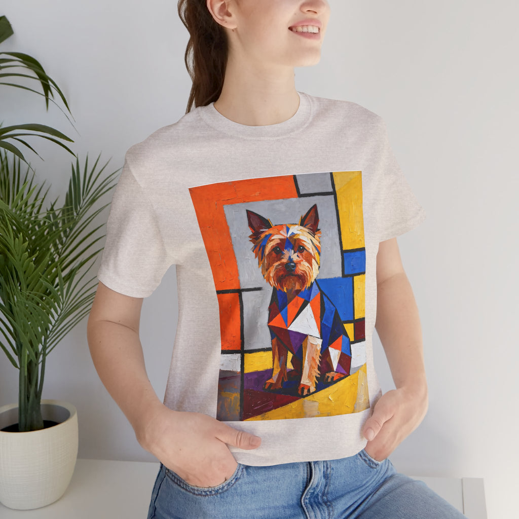 Yorkshire Terrier T Shirt | Living Work of Art Collection | Cubist Style