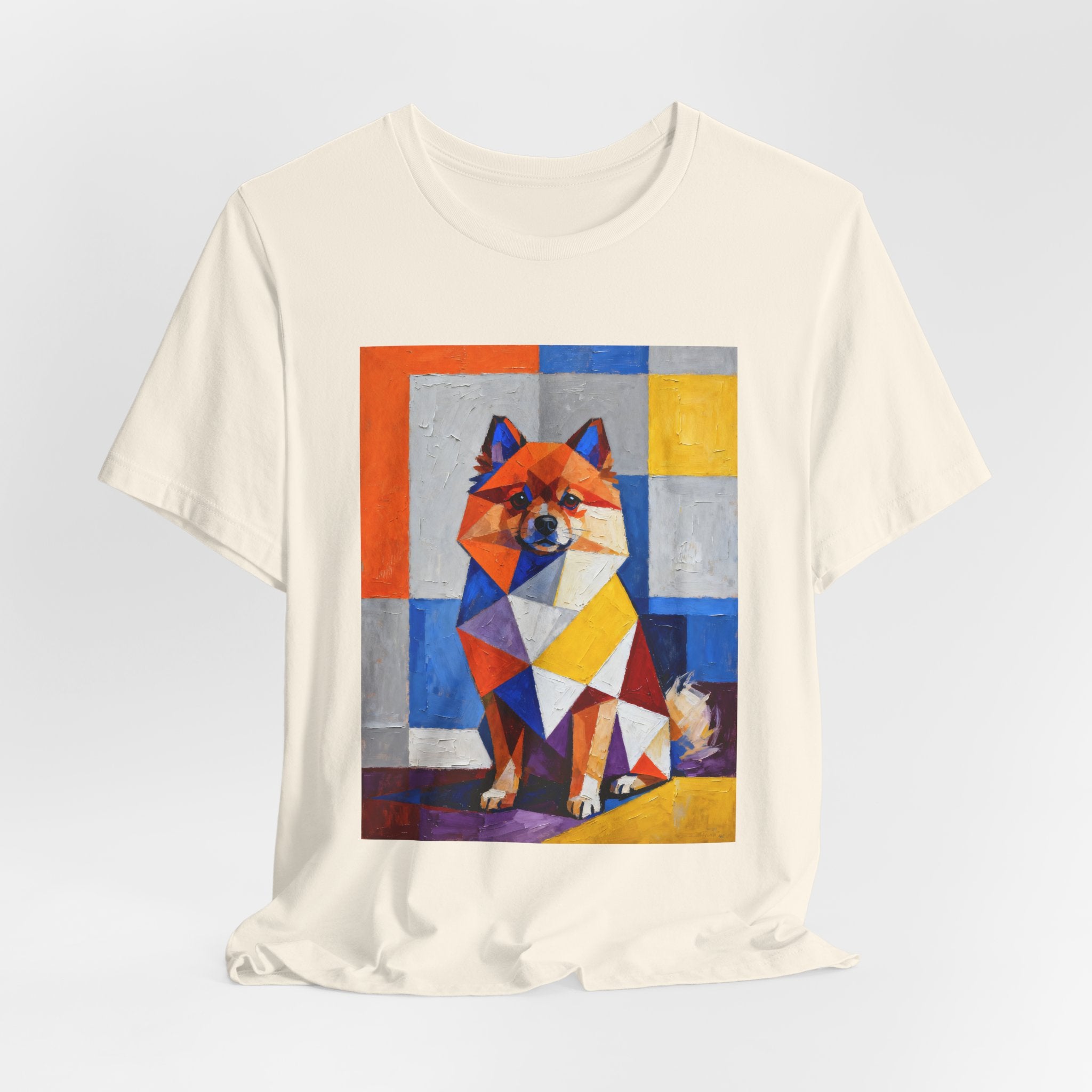 Pomeranian T Shirt | Living Work of Art Collection | Cubist Style