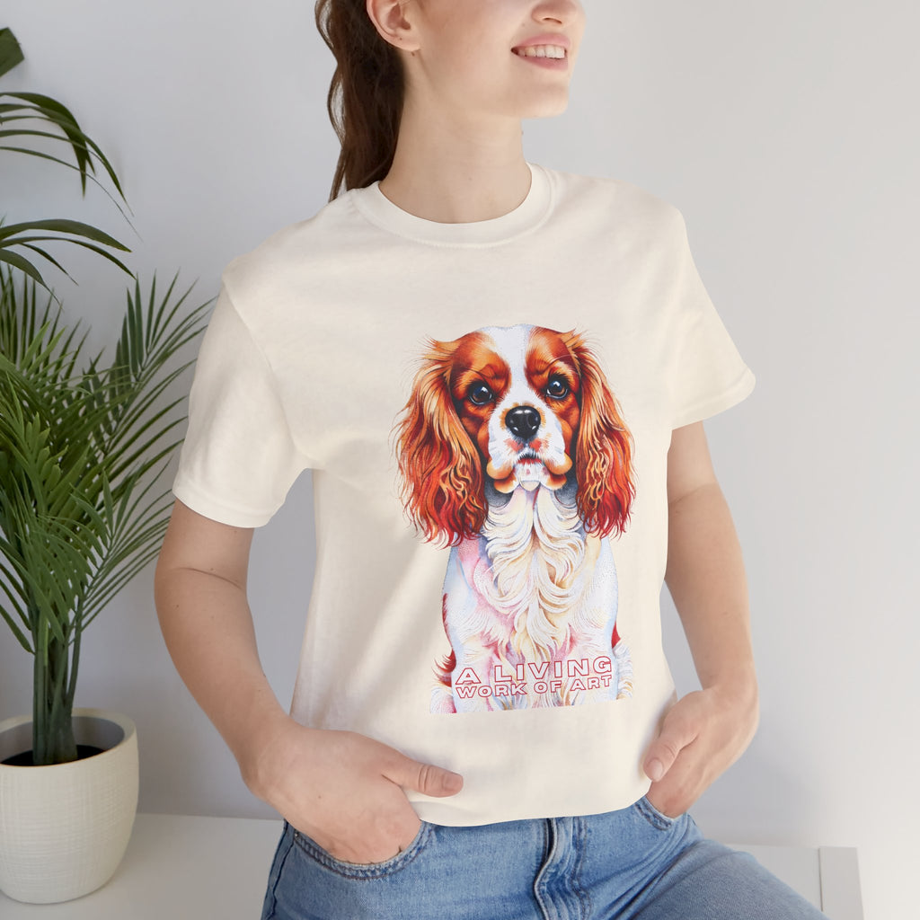 Cavalier King Charles Spaniel T Shirt | Living Work of Art Collection | Pointillism Style