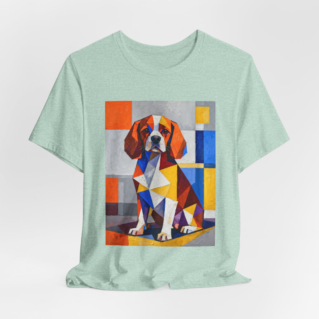 Cavalier King Charles Spaniel T Shirt | Living Work of Art Collection | Cubist Style
