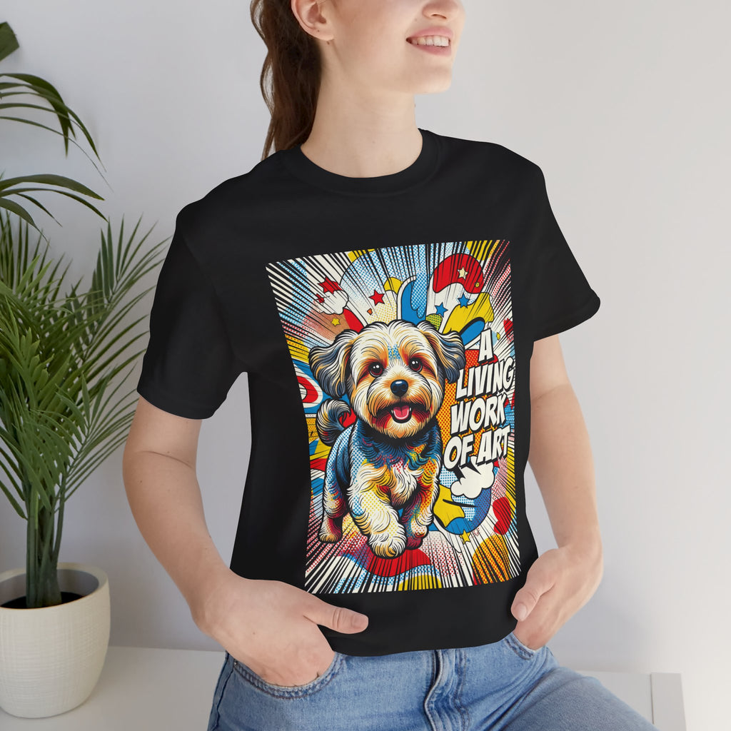 Yorkipoo T Shirt | Living Work of Art Collection | Pop Art